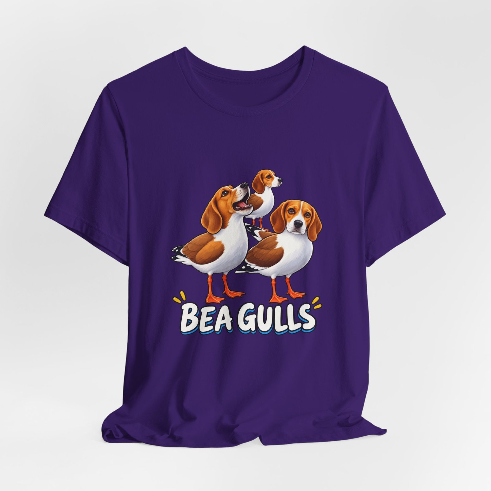 Beagulls Funny Beagle Seagull Pun Hybrid Birds Graphic Tee - Image 40