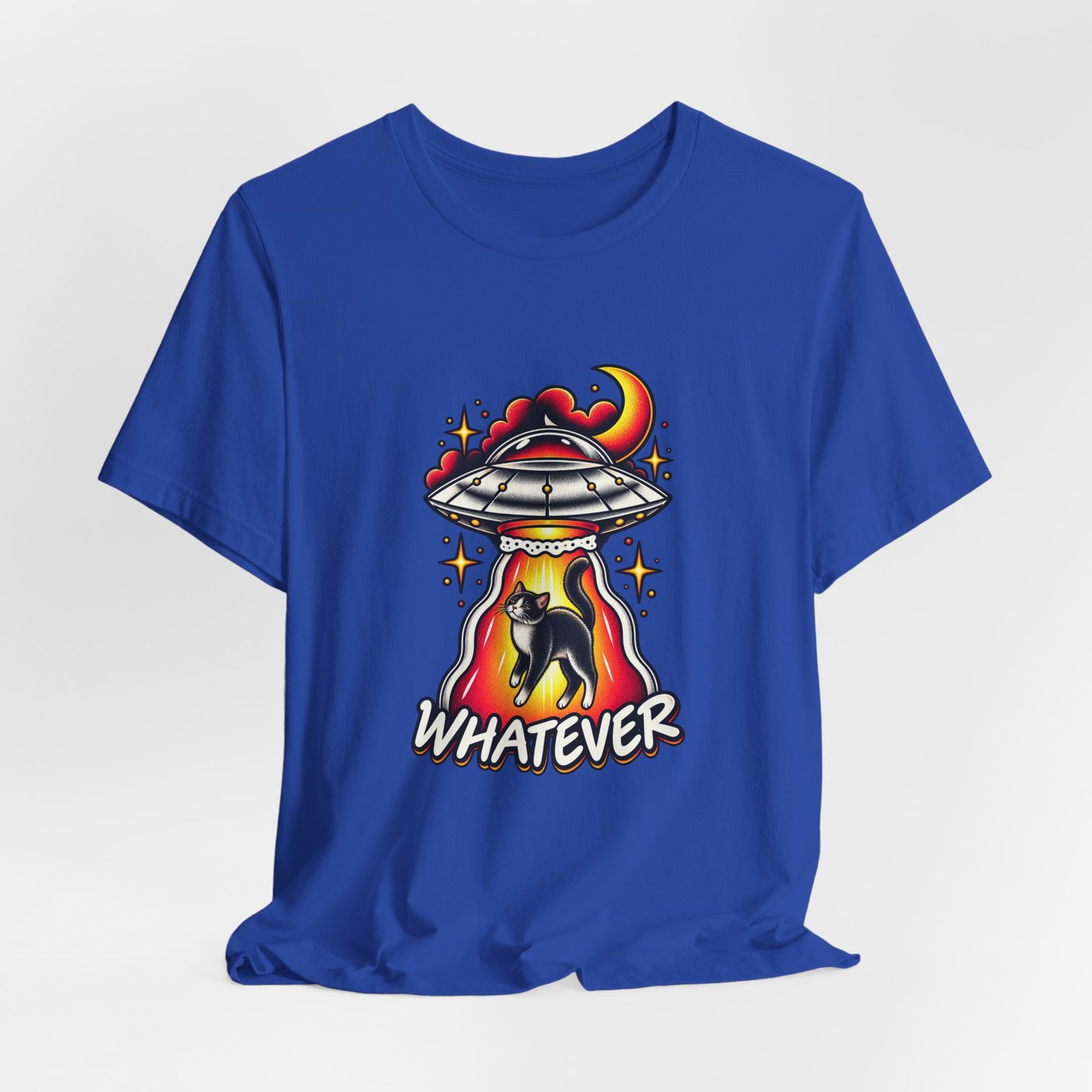 Whatever Spaceship Cat Graphic Tee - Image 32