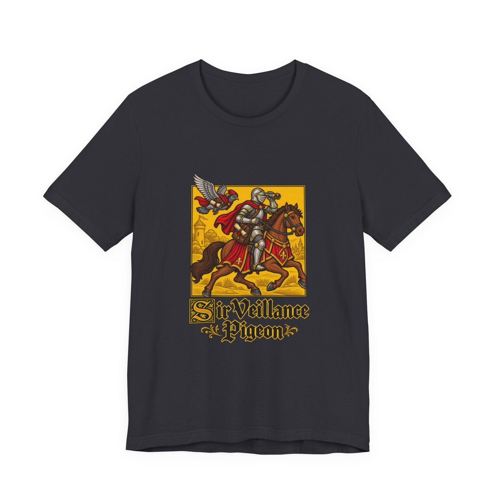 Sir Veillance Pigeon Medieval Knight Binoculars Design - Image 21