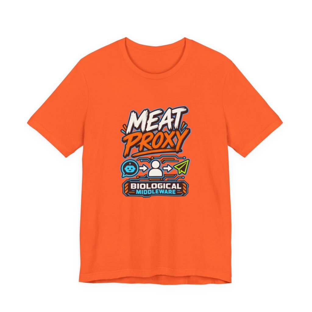 Meat Proxy Human AI Relay Graphic Tee