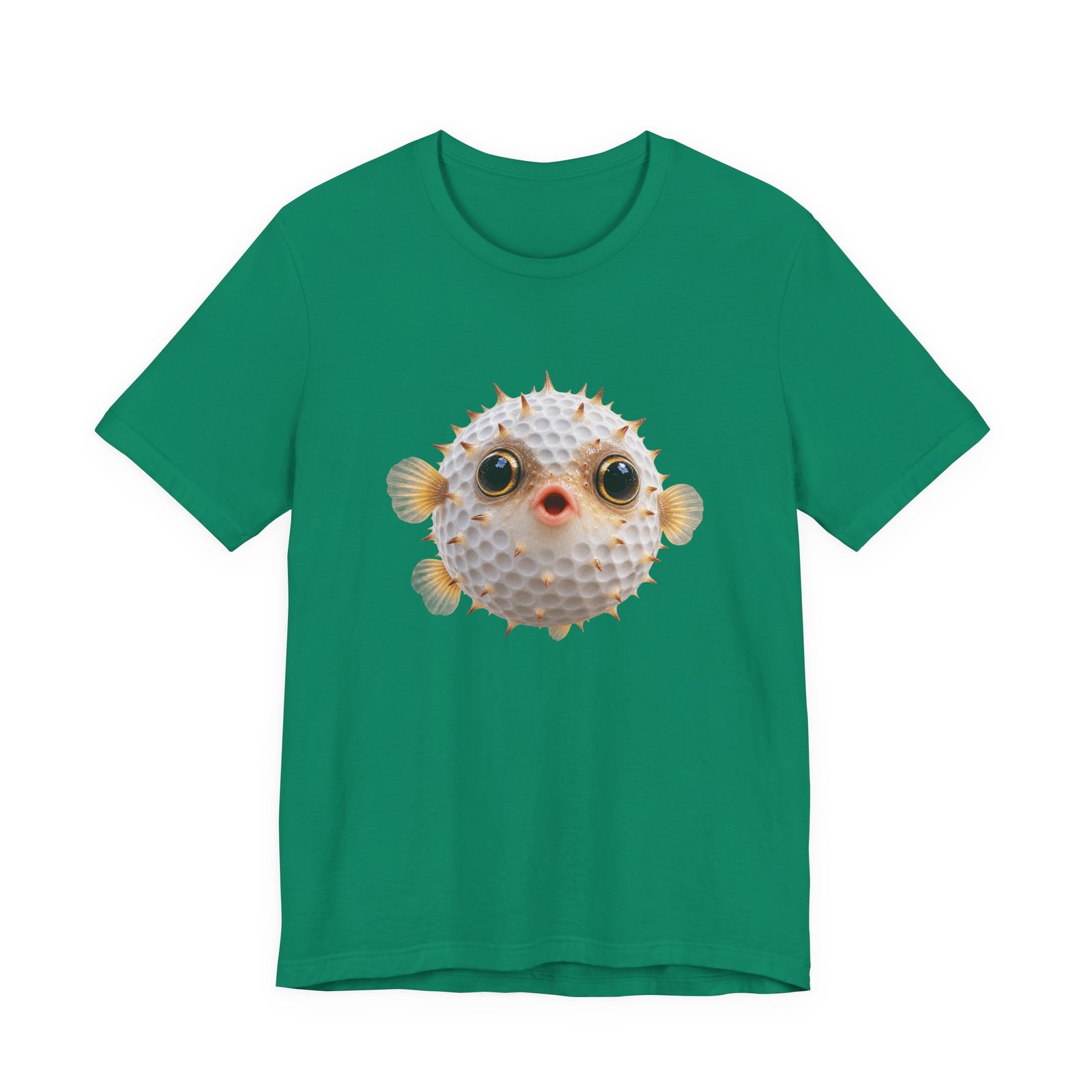 Golf Ball Pufferfish Graphic Tee - Image 25