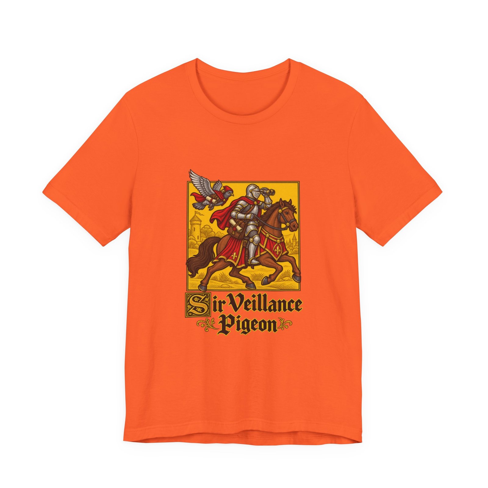 Sir Veillance Pigeon Medieval Knight Binoculars Design - Image 5