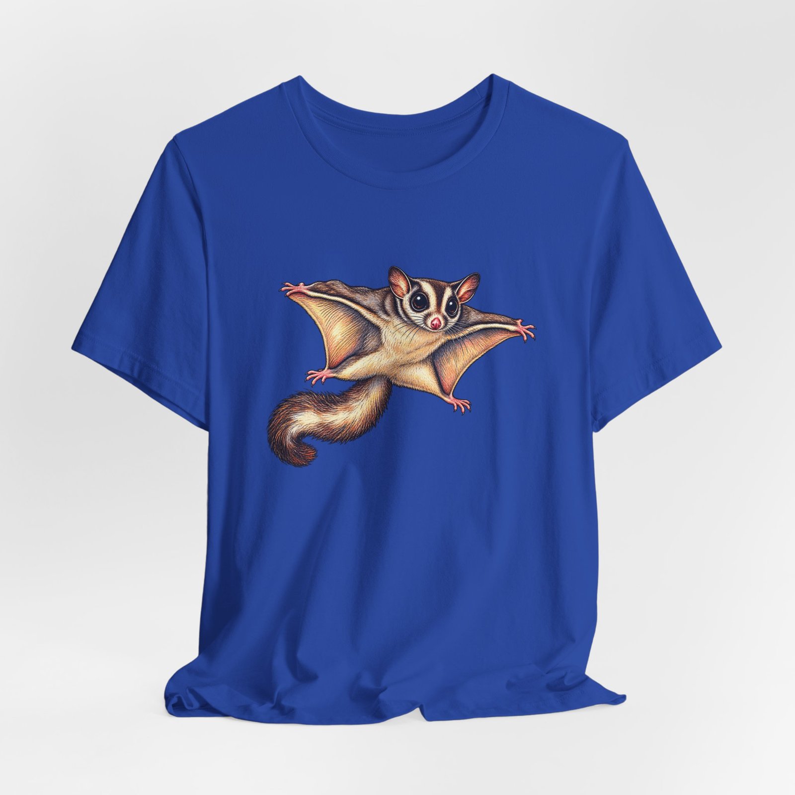 Sugar Glider Mid Glide Squirrel Wildlife Flying Illustration Graphic Tee - Image 32