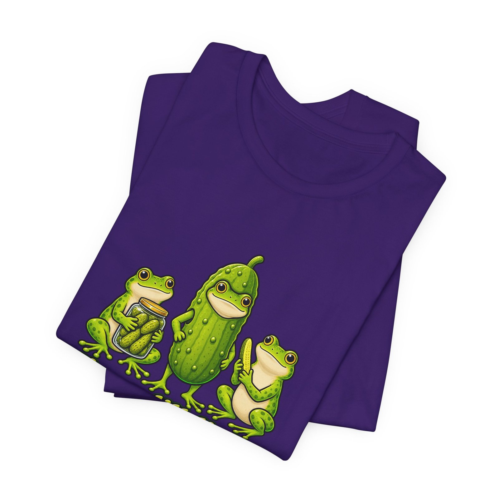 Im A Dill Light Funny Frog Pickle Pun Graphic Tee - Image 39