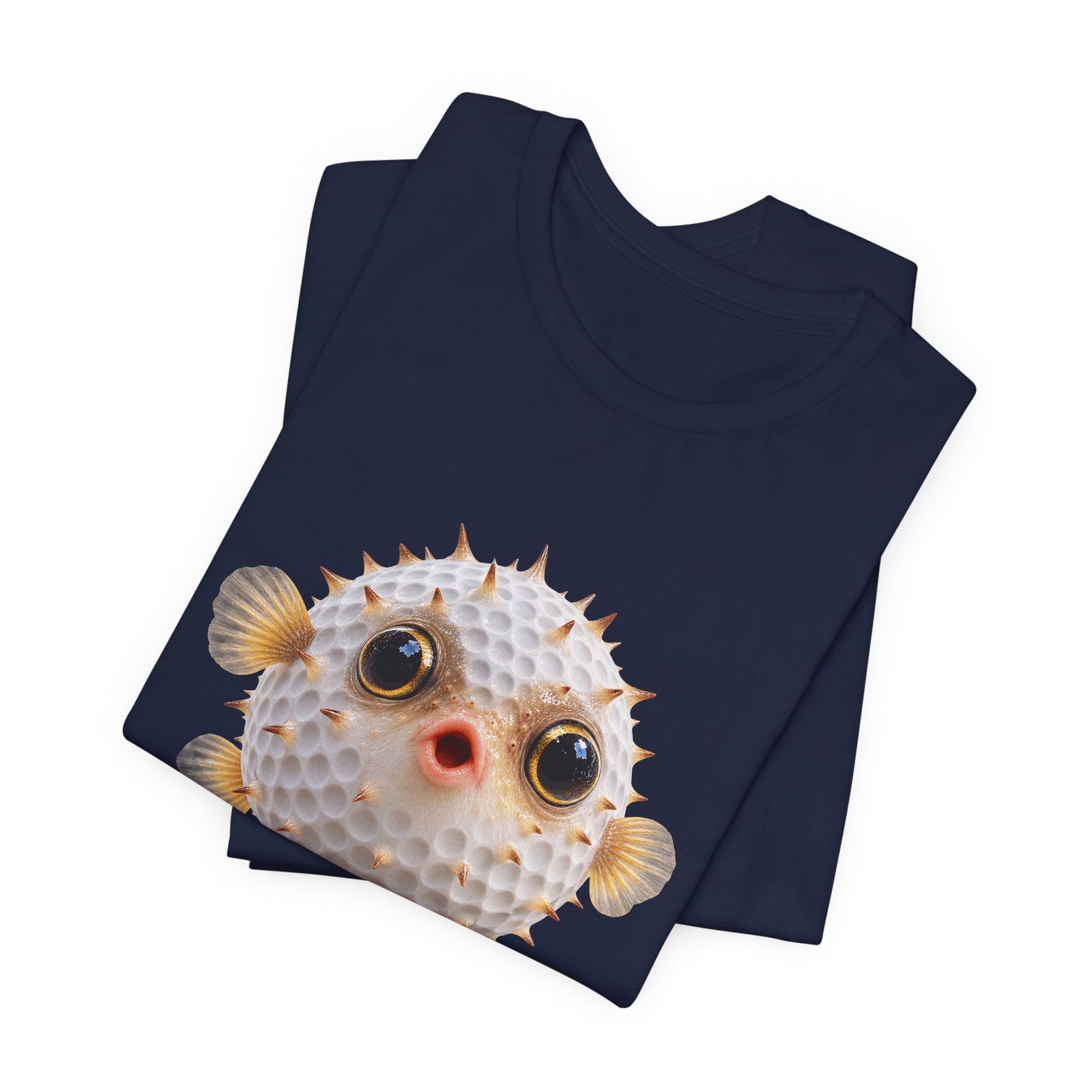 Golf Ball Pufferfish Graphic Tee - Image 35