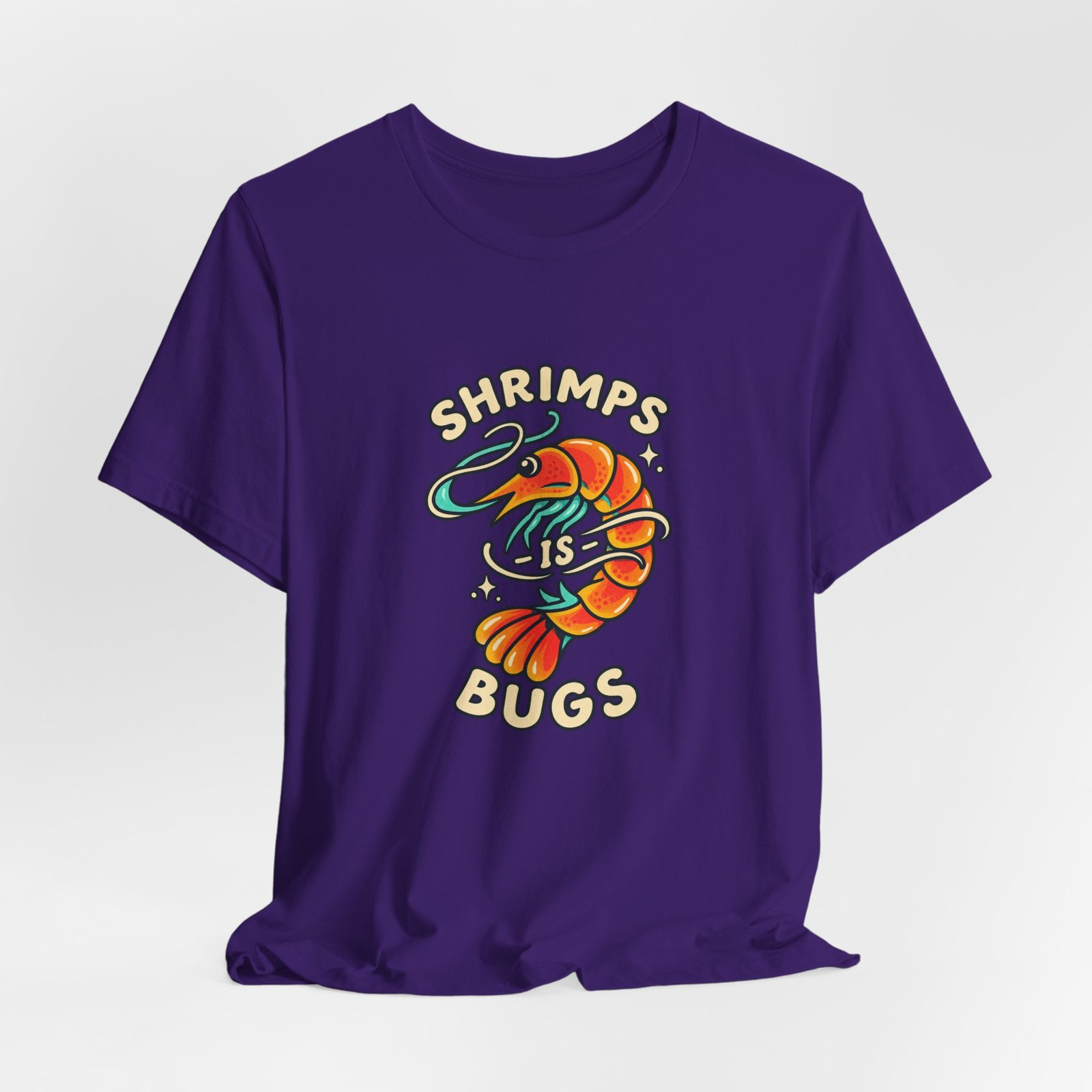 Shrimps Is Bugs Cartoon Shrimp Meme Tee - Image 40