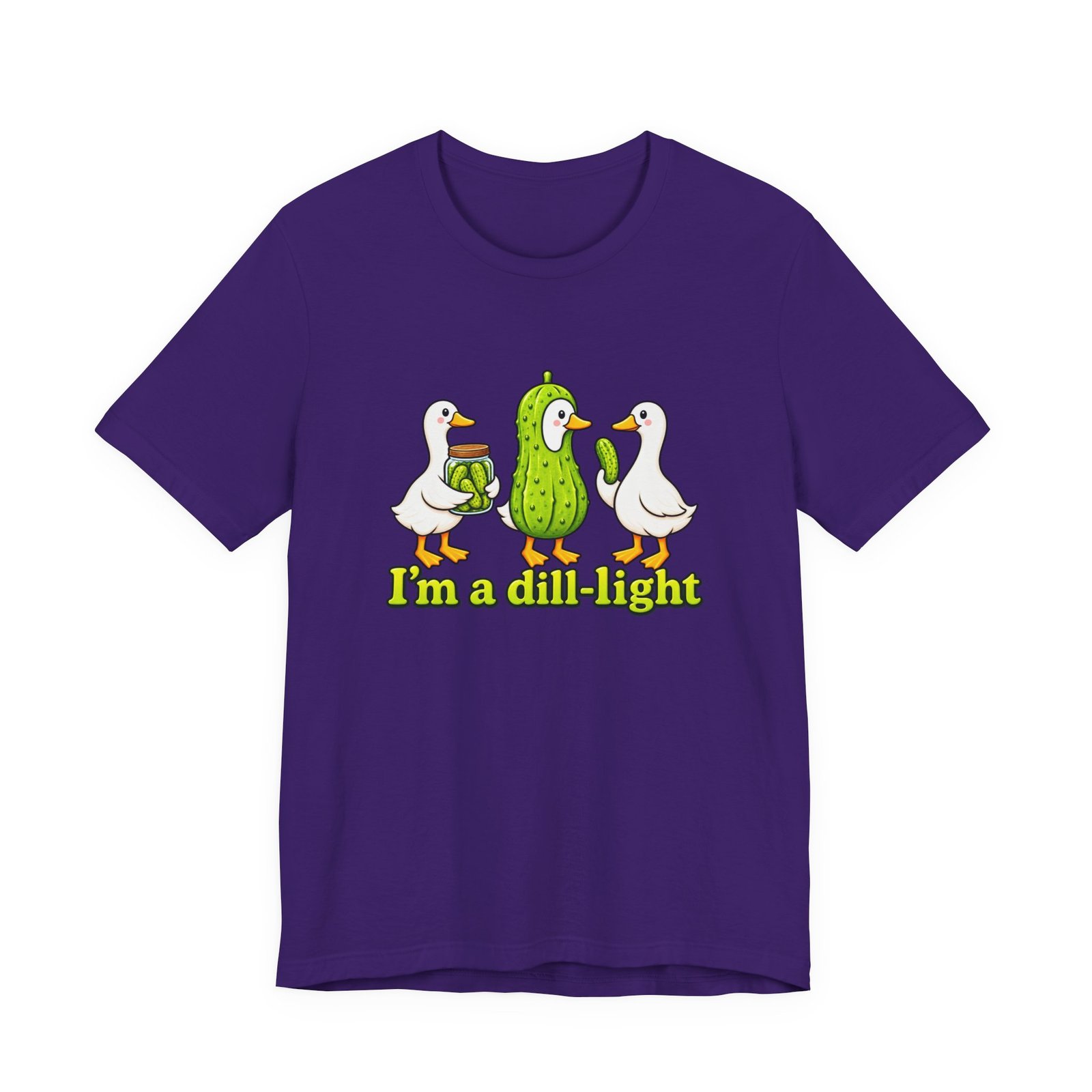 I'm A Dill-Light Funny Goose Pickle Pun Graphic Tee - Image 37