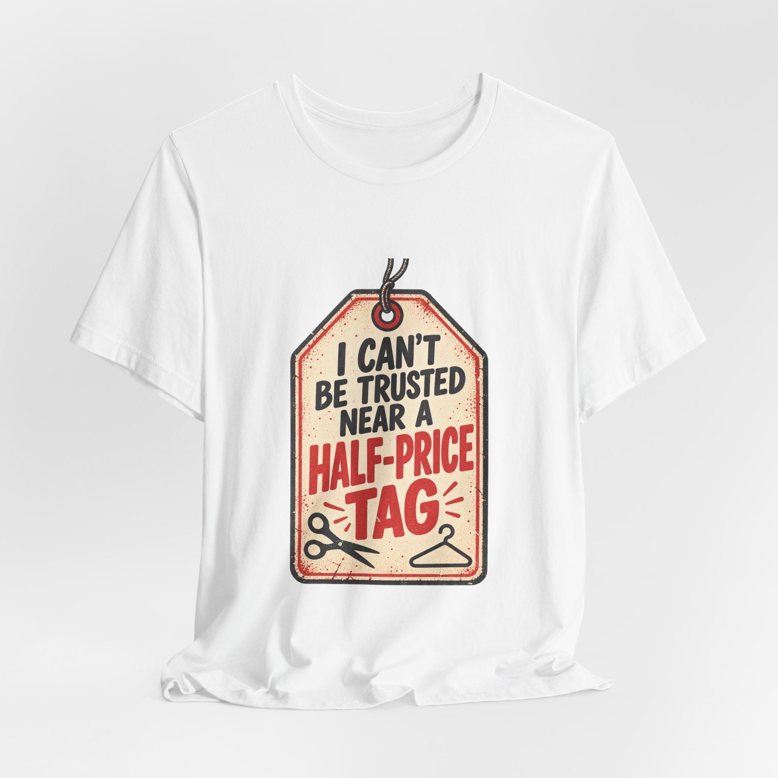 Funny Half Price Tag Bargain Shopping Graphic - Image 4