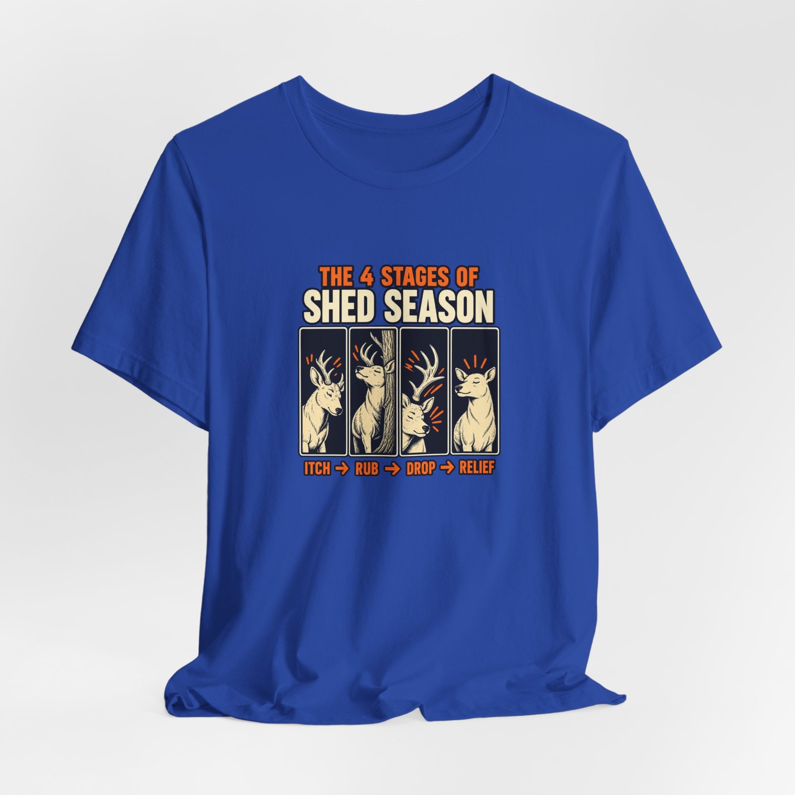 Funny Deer Shed Season Antler Shedding Graphic Tee - Image 32
