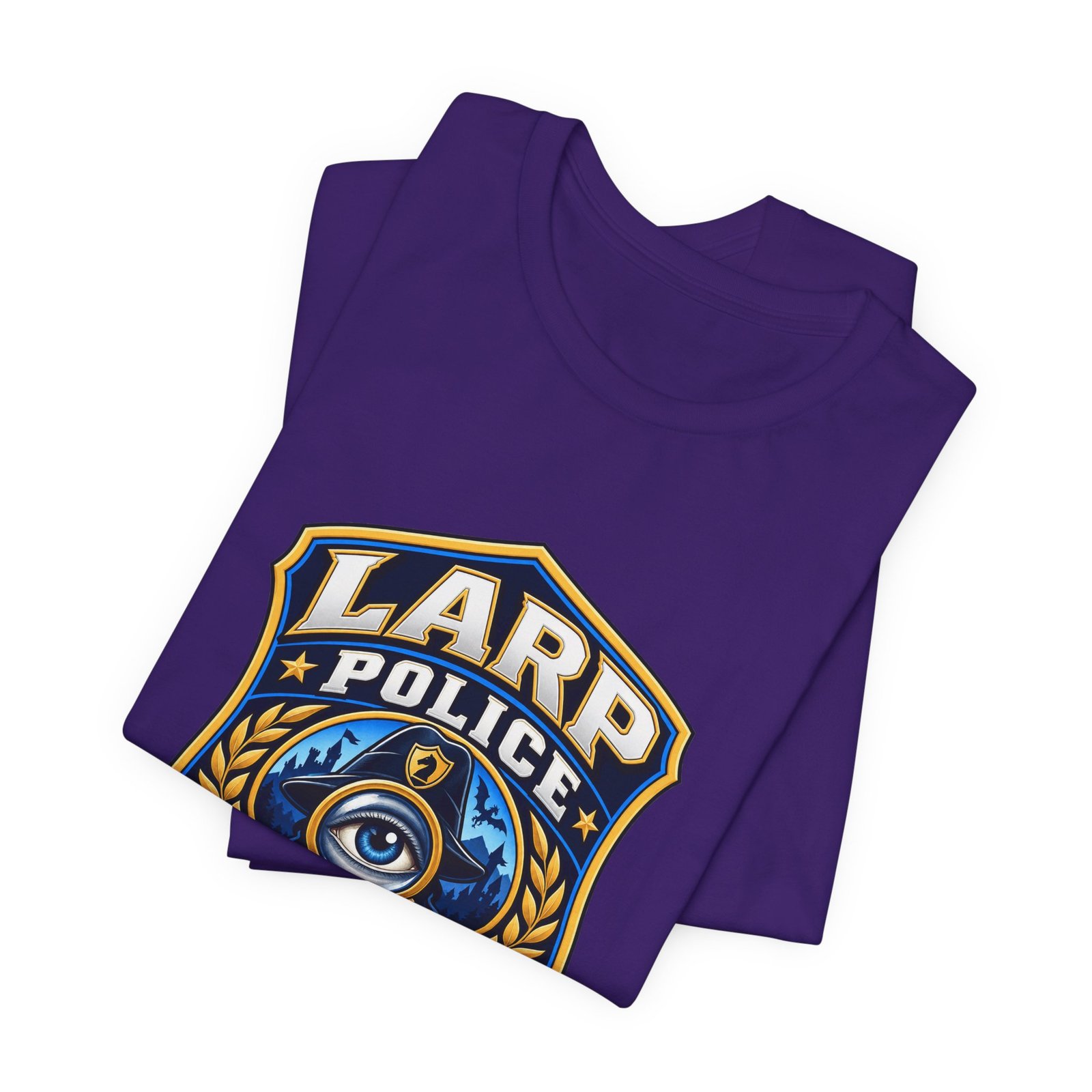 LARP Police Observe Verify Question Badge Tee - Image 39