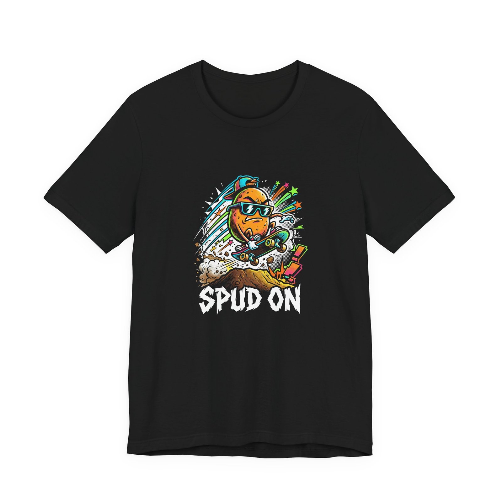 Spud On Skateboarding Potato Cartoon Graphic - Image 5