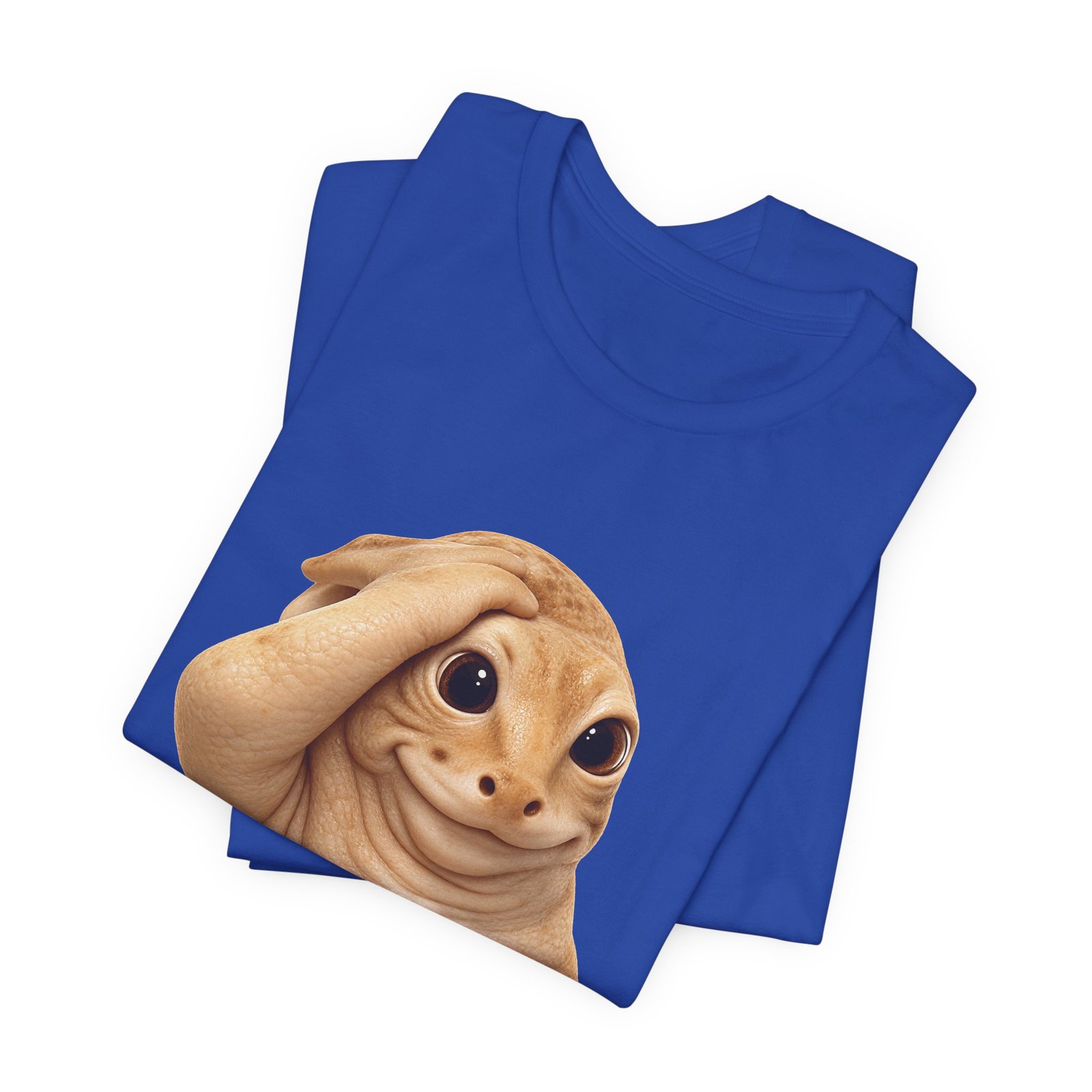 Funny Bashful Cat Reaction Meme Graphic Tee - Image 31