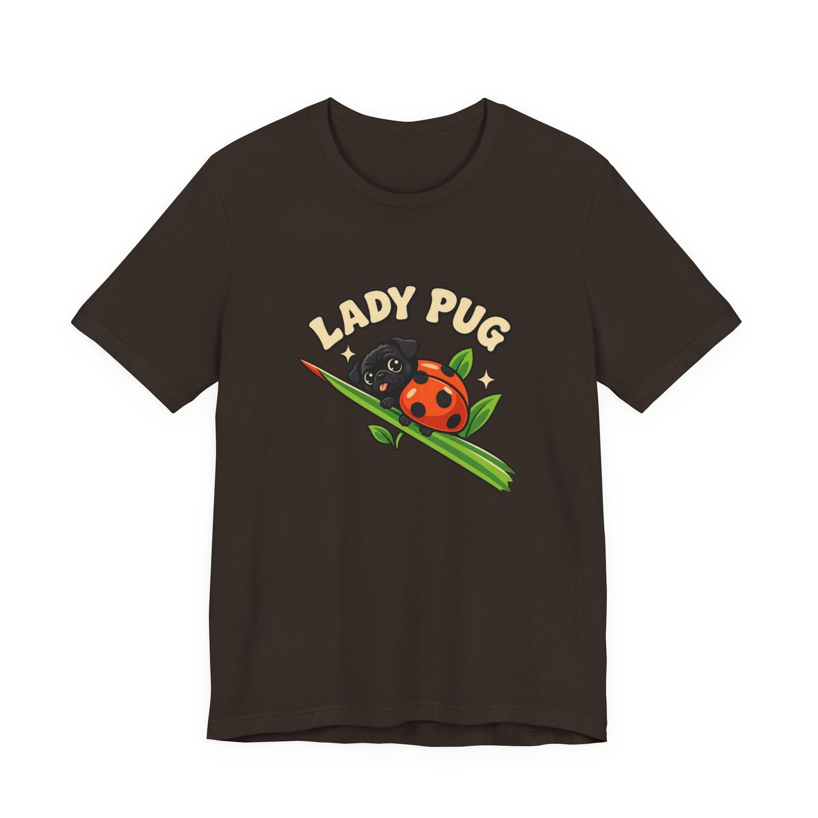 Lady Pug Cute Ladybug Dog Pun Graphic Tee - Image 9