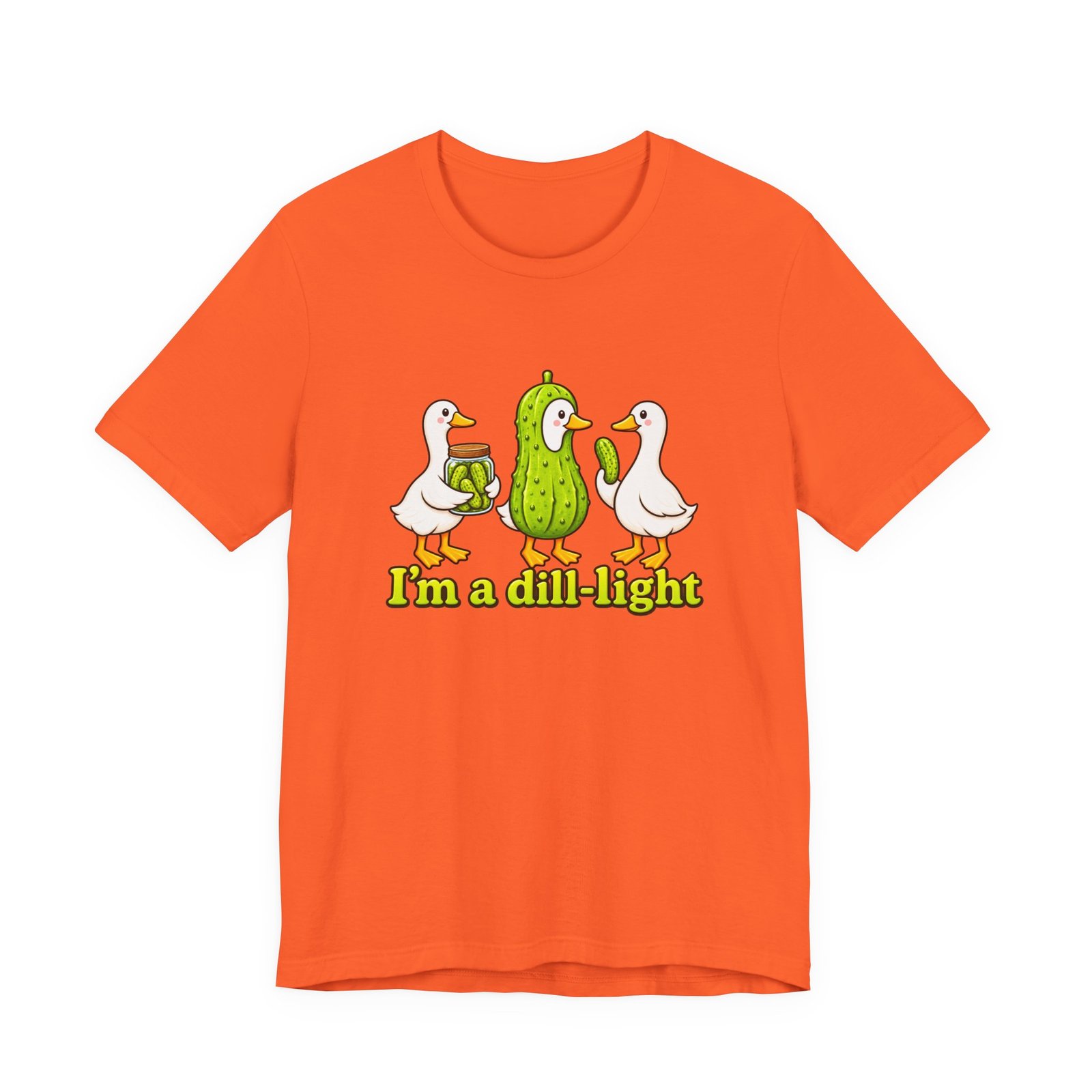 I'm A Dill-Light Funny Goose Pickle Pun Graphic Tee - Image 5