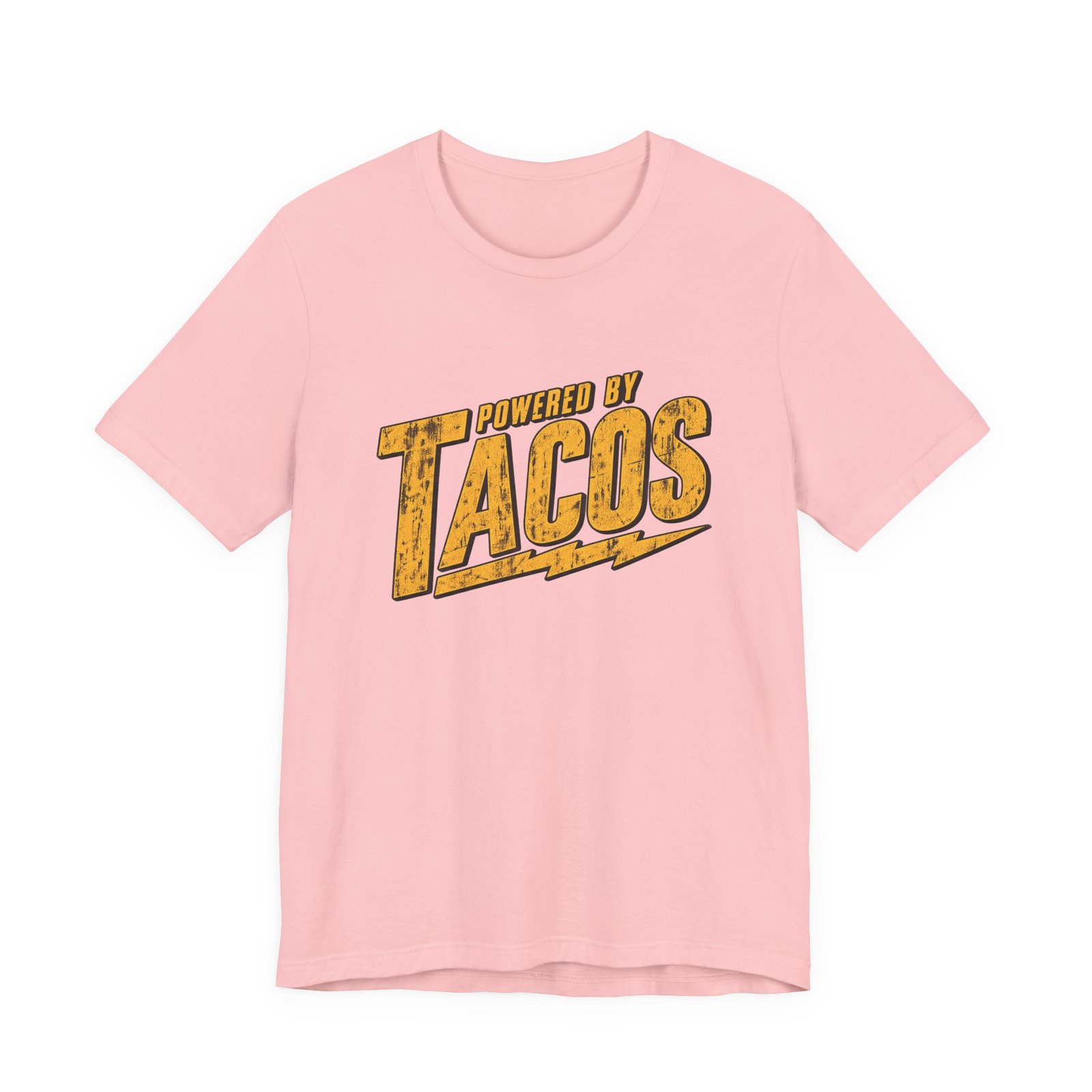 Powered By Tacos Funny Food Lover Quote Graphic Tee - Image 41