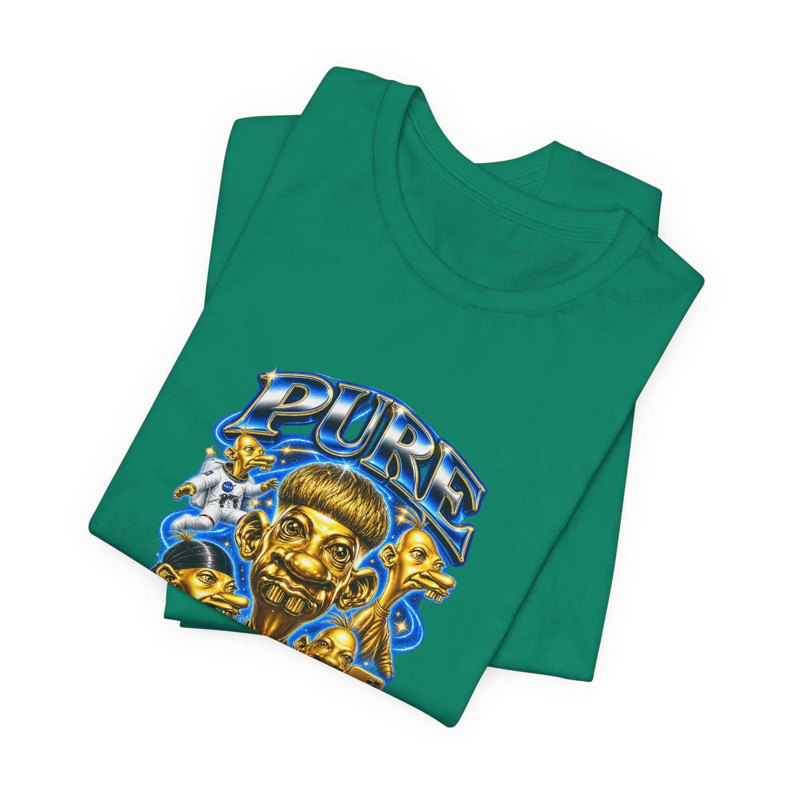 Pure Charisma Aura Neegy Cosmic Selfie Charisma Graphic Tee - Image 27