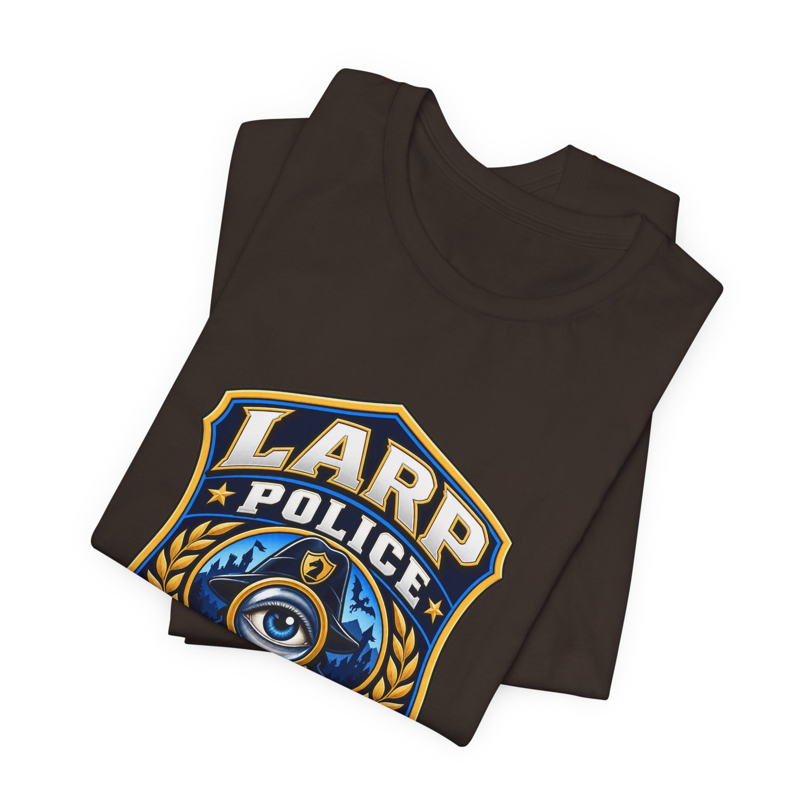LARP Police Observe Verify Question Badge Tee - Image 11