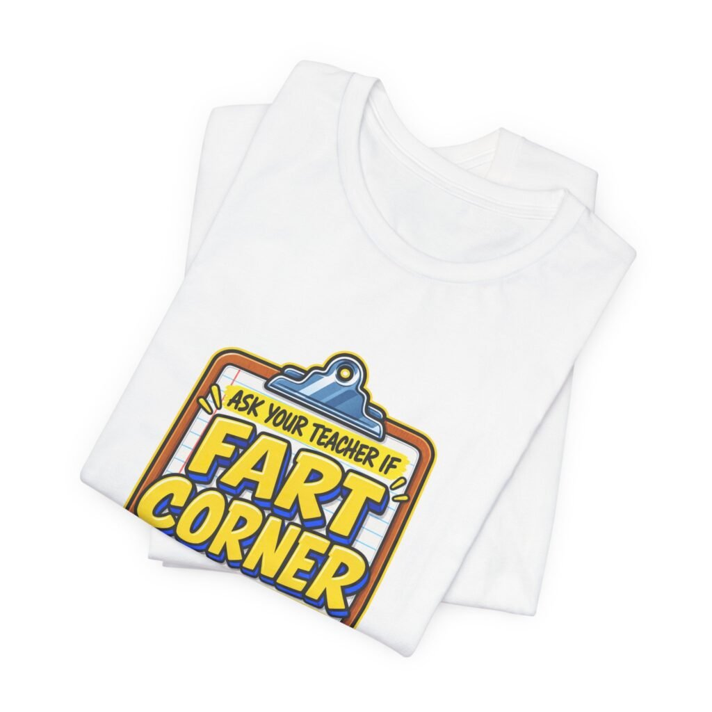 Ask Your Teacher About Fart Corner Cartoon Graphic