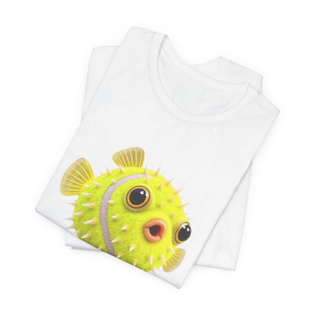 Funny Tennis Ball Pufferfish