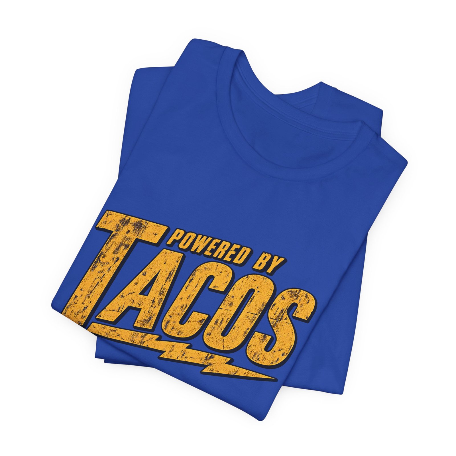 Powered By Tacos Funny Food Lover Quote Graphic Tee - Image 31