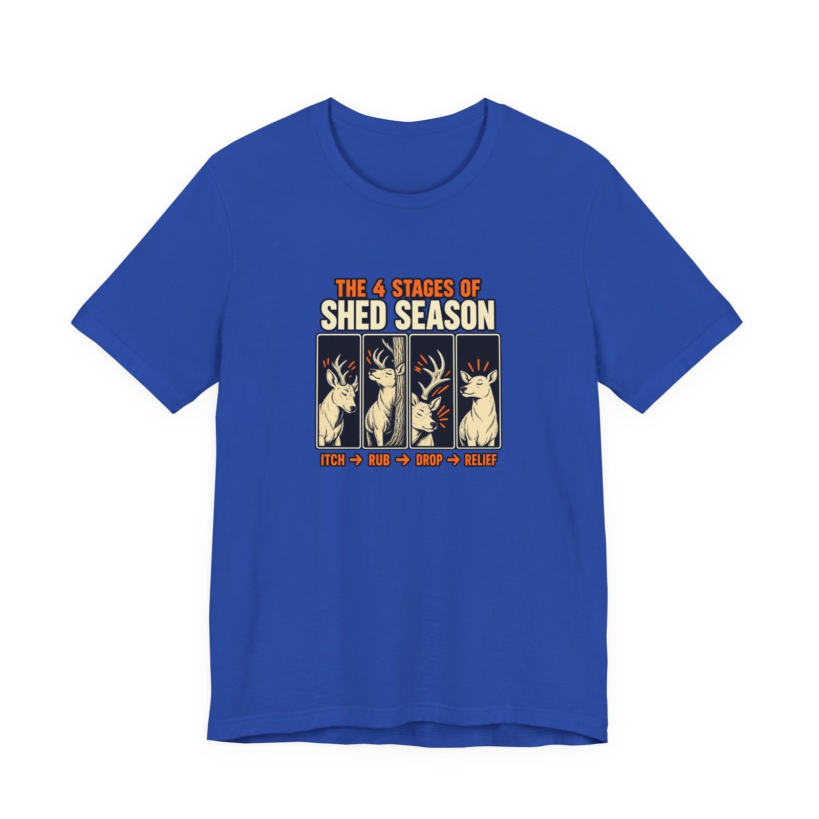 Funny Deer Shed Season Antler Shedding Graphic Tee - Image 29
