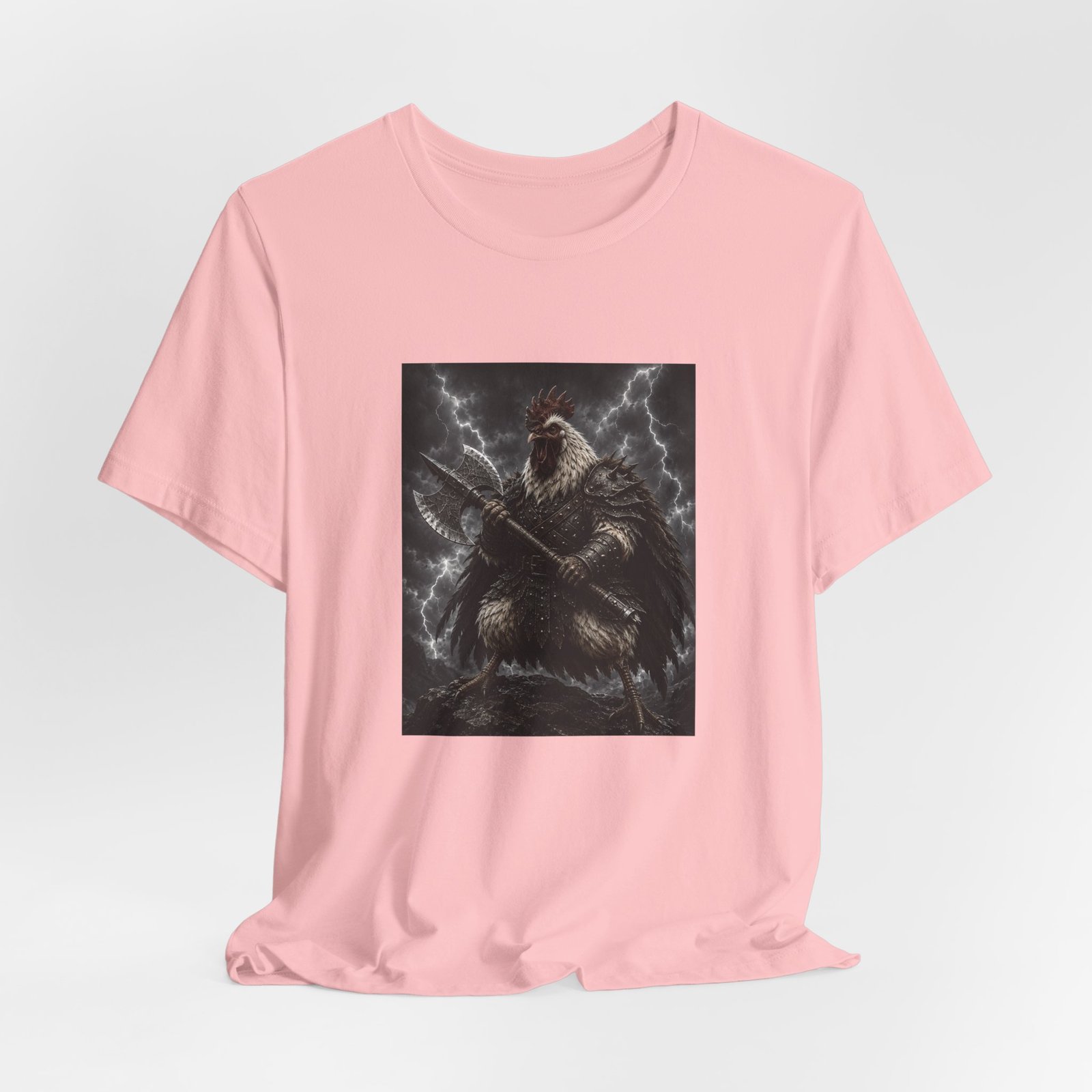 Fantasy Rooster War Lightning Axe Graphic Tee - Image 44