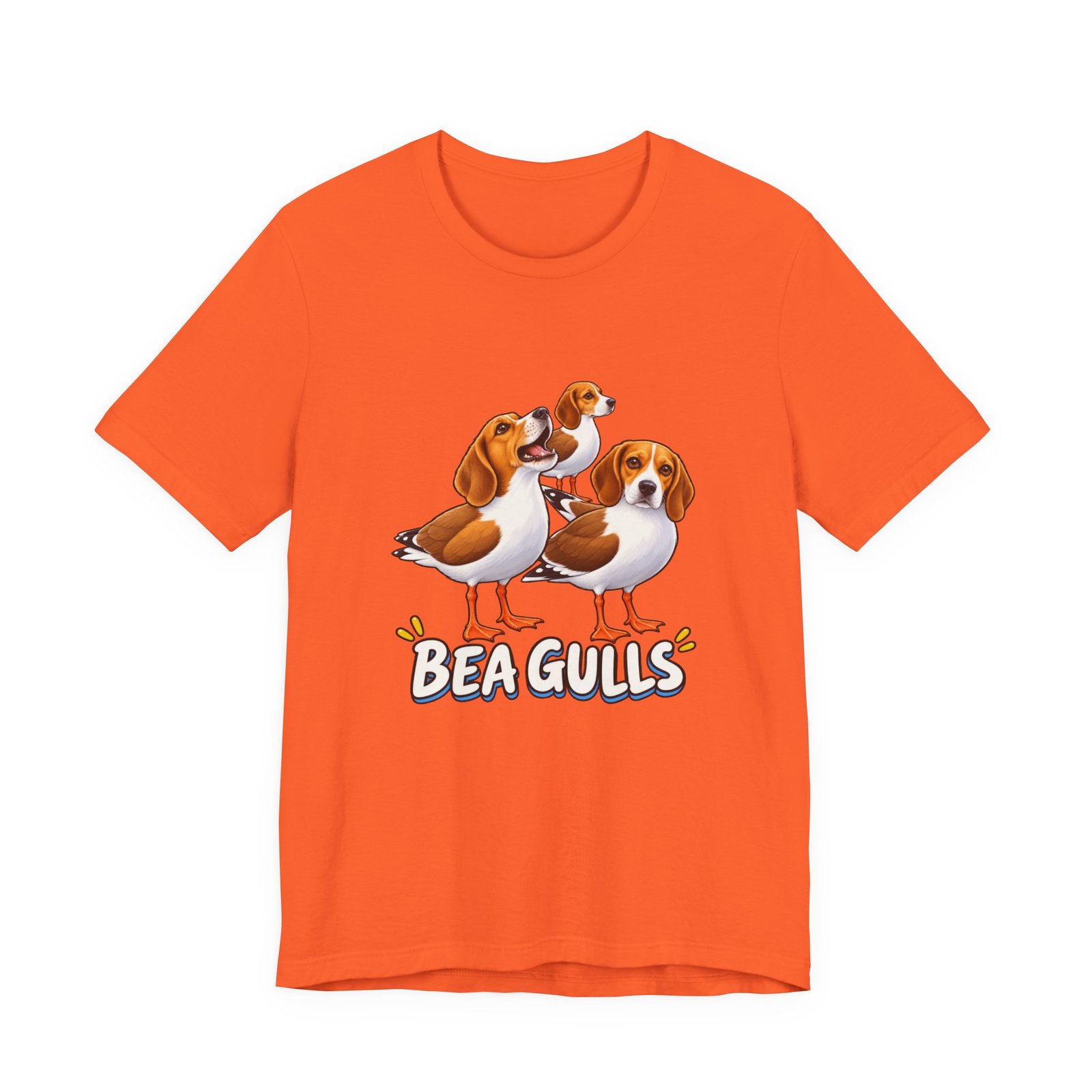 Beagulls Funny Beagle Seagull Pun Hybrid Birds Graphic Tee - Image 5