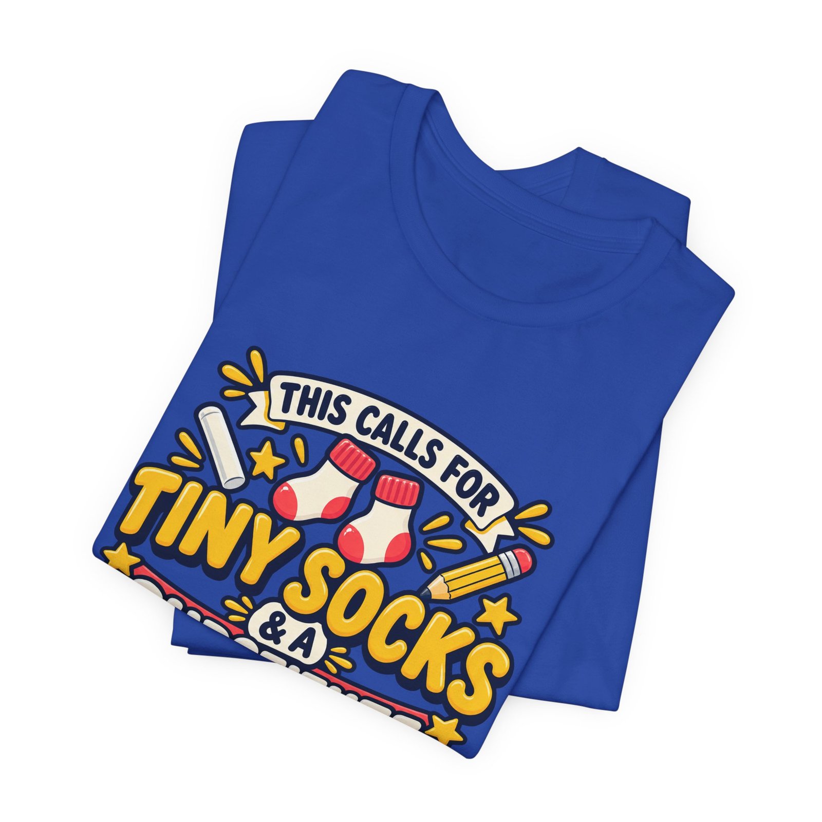 Teacher Baby Announcement Tiny Socks And Substitute Classroom Tee - Image 31