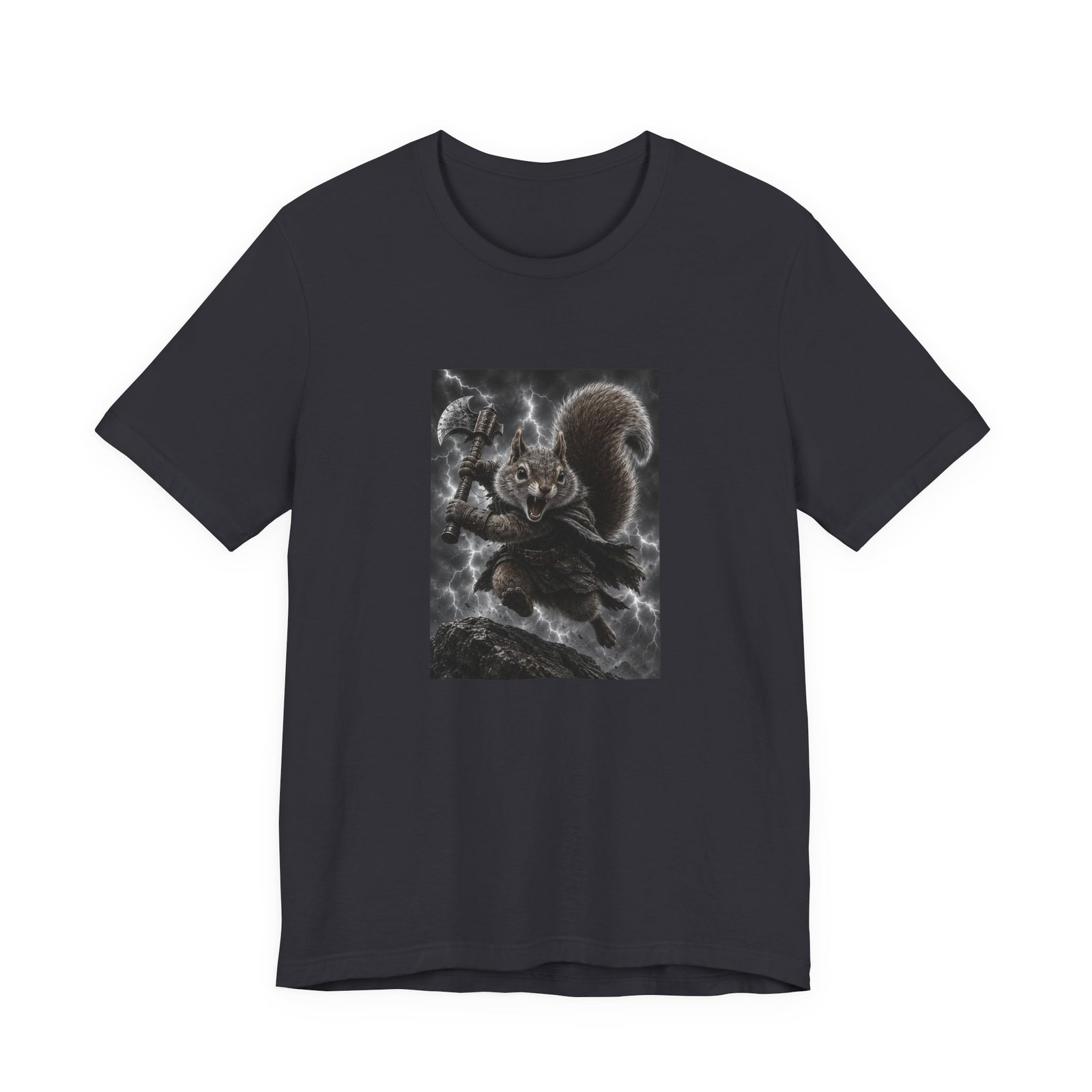 Epic Squirrel Warrior With Axe Graphic Tee - Image 21