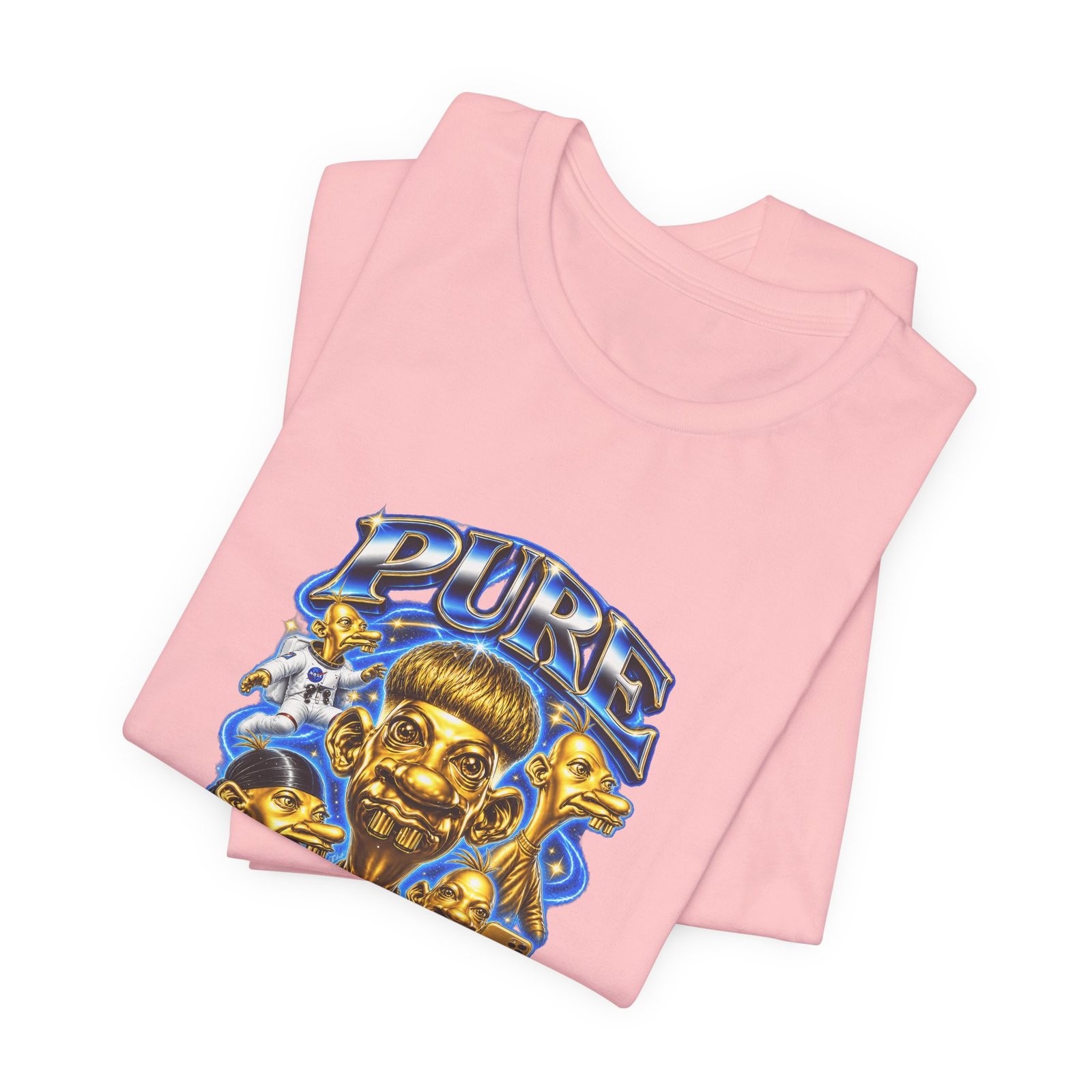 Pure Charisma Aura Neegy Cosmic Selfie Charisma Graphic Tee - Image 43