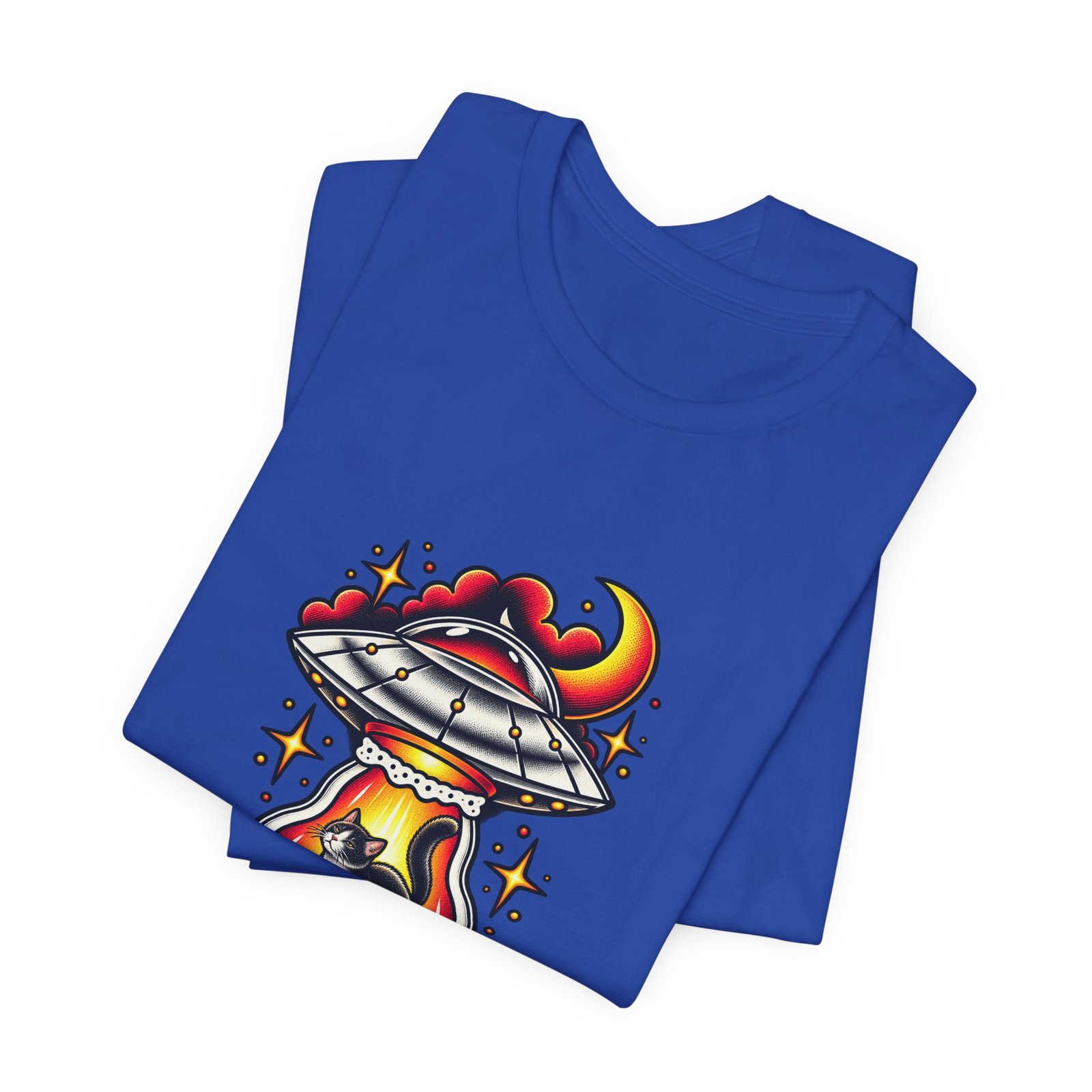 Whatever Spaceship Cat Graphic Tee - Image 31