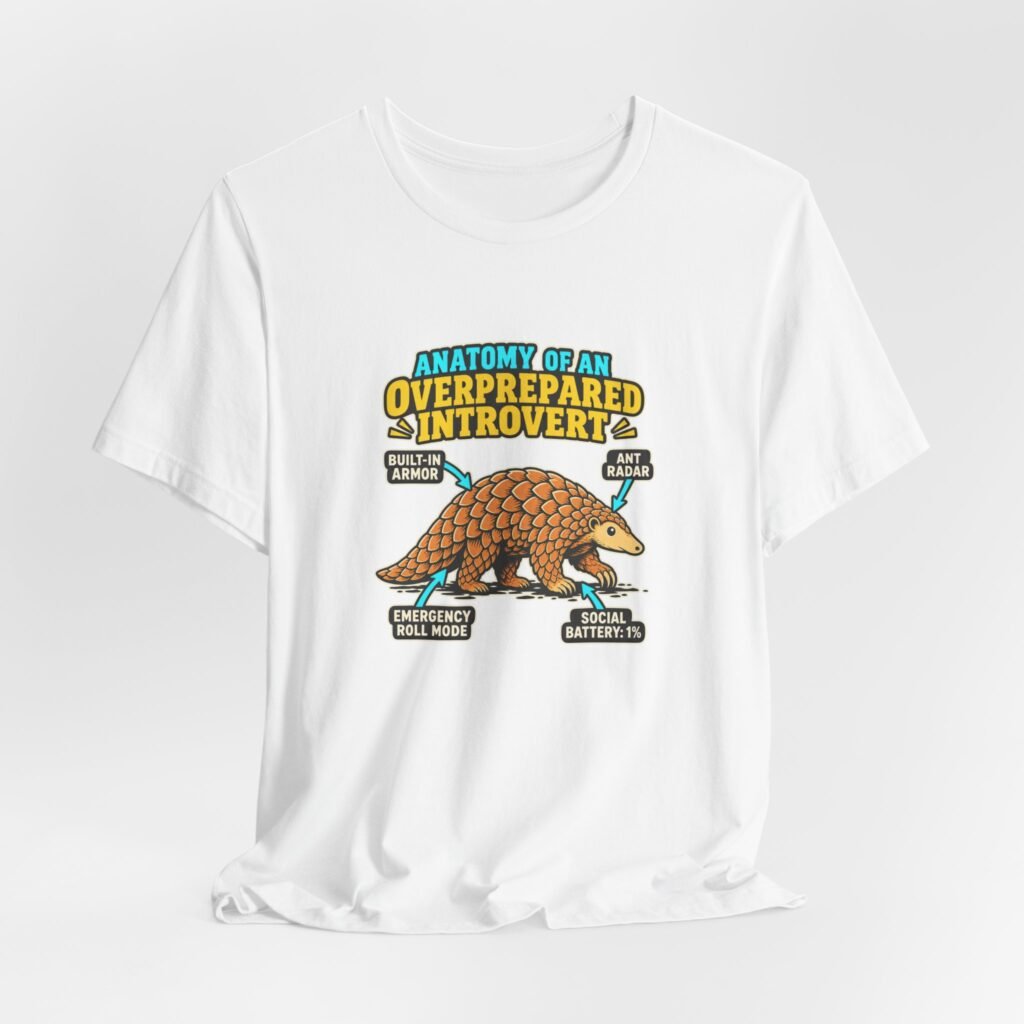 Overprepared Introvert Pangolin Anatomy Graphic Tee