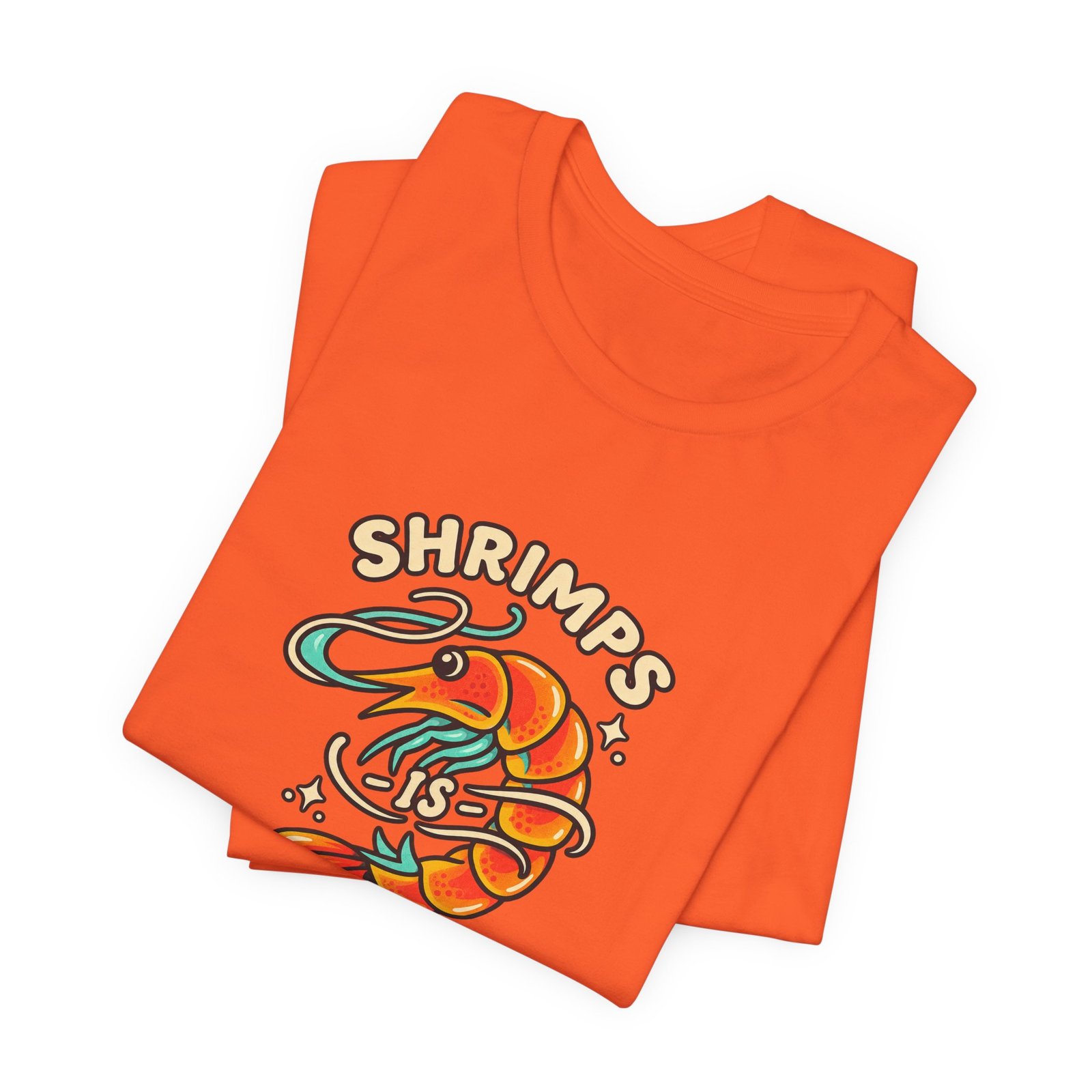 Shrimps Is Bugs Cartoon Shrimp Meme Tee - Image 7