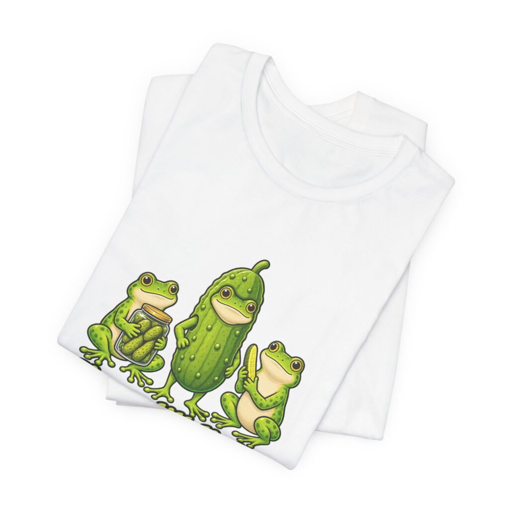 Im A Dill Light Funny Frog Pickle Pun Graphic Tee