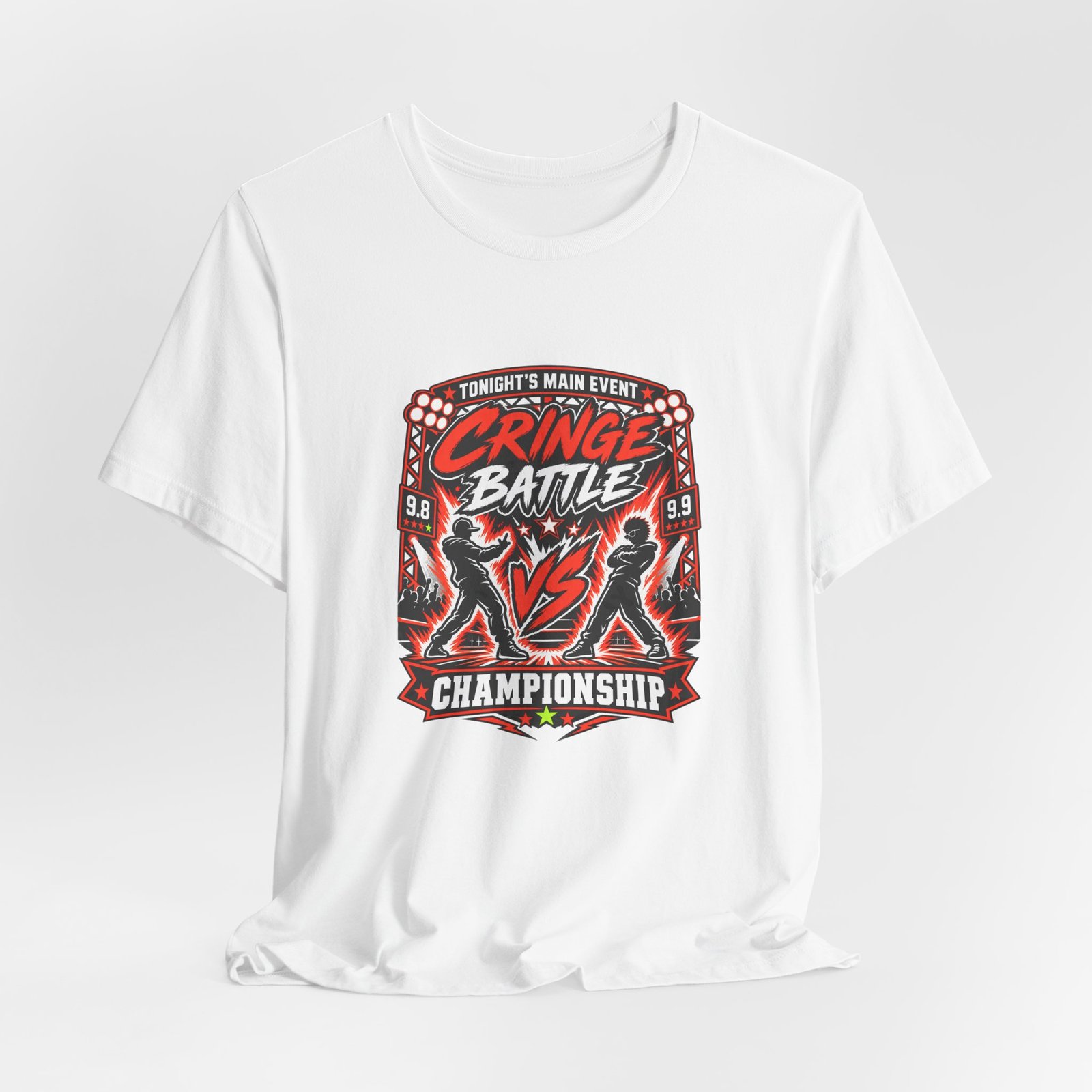 Tonight's Main Event Cringe Battle Championship Graphic Tee - Image 4