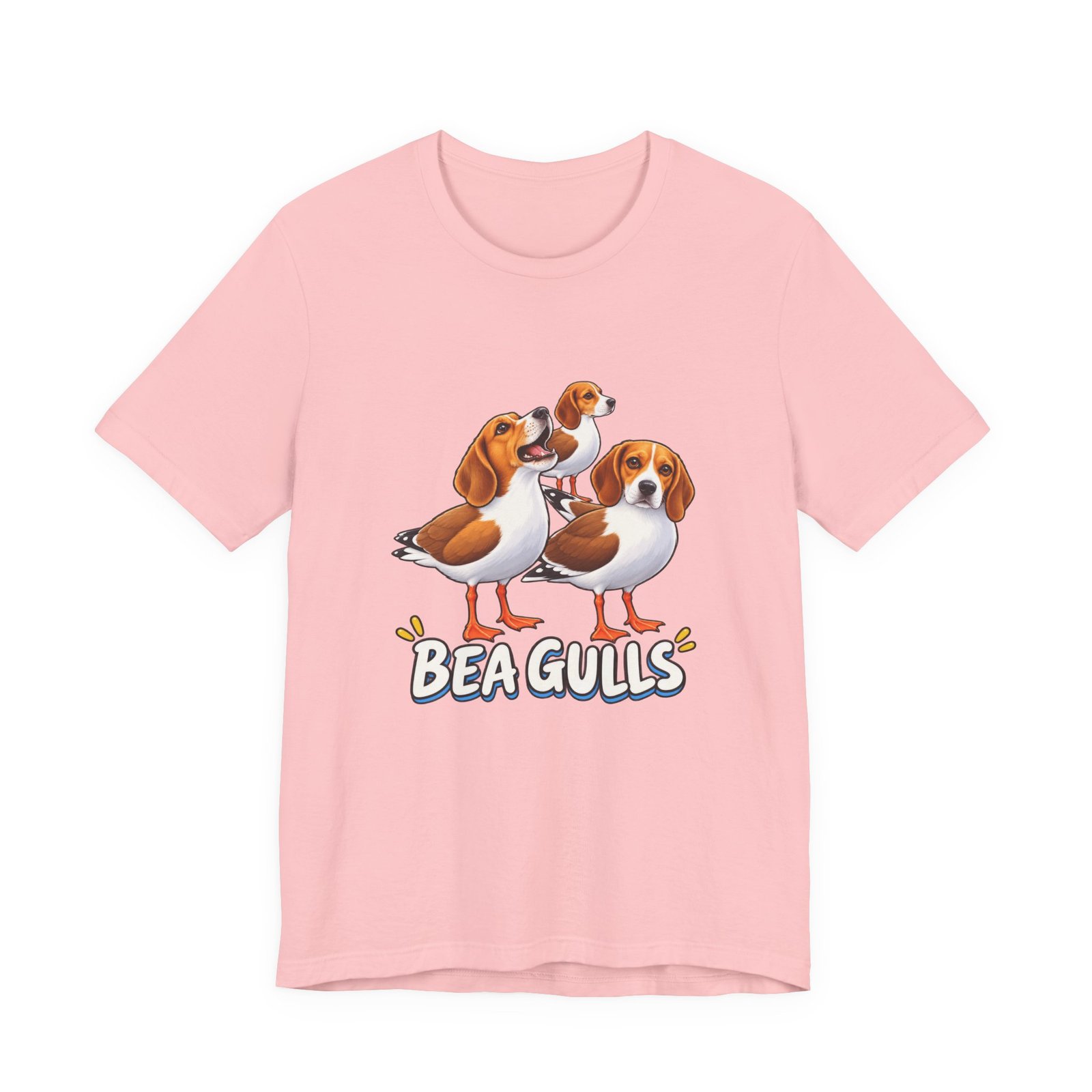 Beagulls Funny Beagle Seagull Pun Hybrid Birds Graphic Tee - Image 41