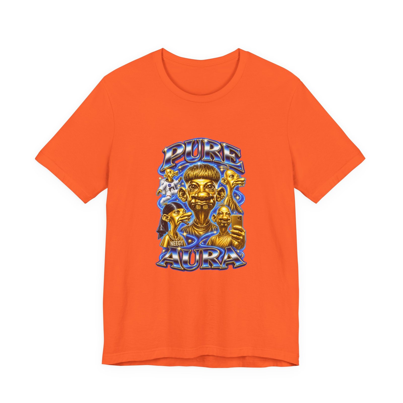 Pure Charisma Aura Neegy Cosmic Selfie Charisma Graphic Tee - Image 5