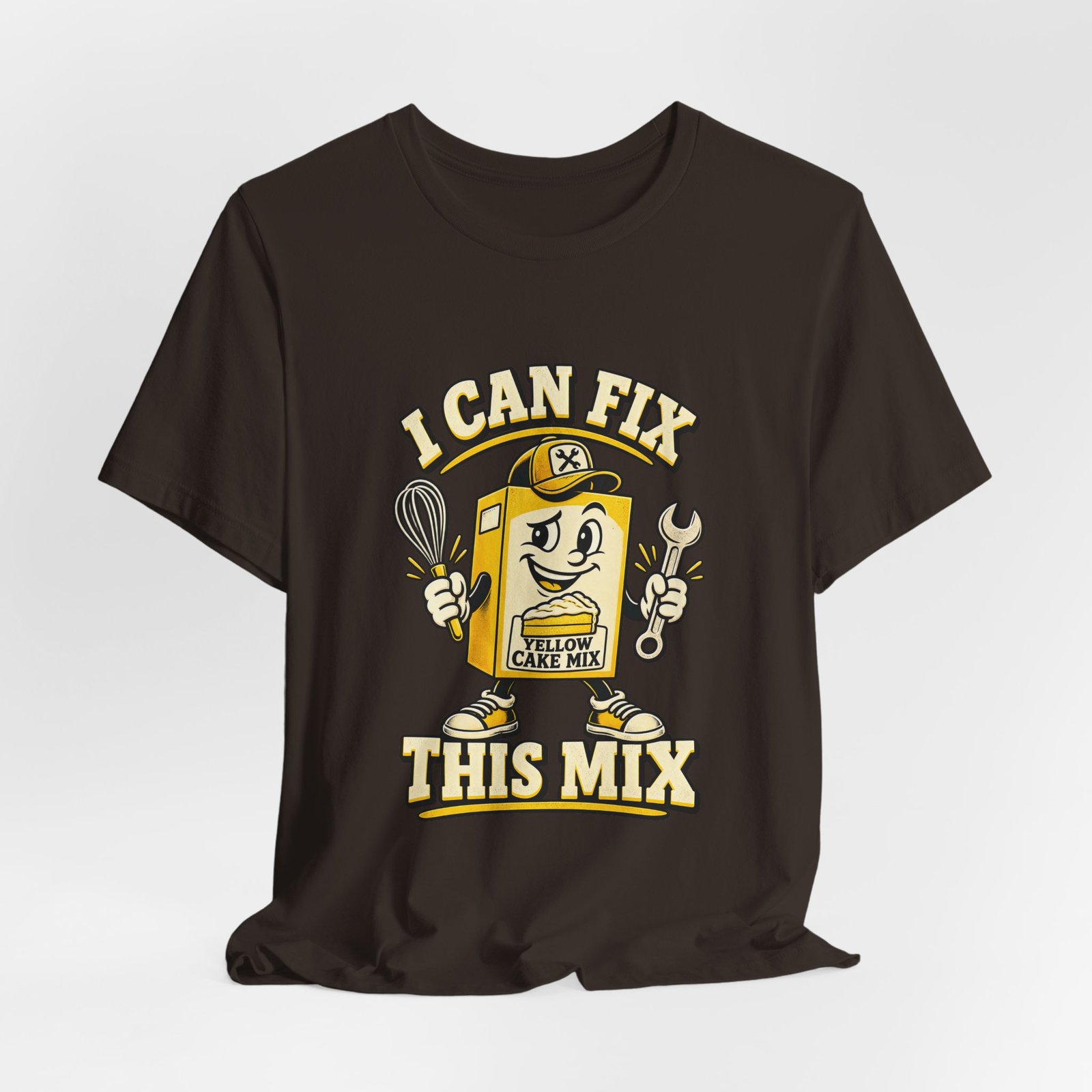 I Can Fix This Mix Yellow Cake Pun Tee - Image 12