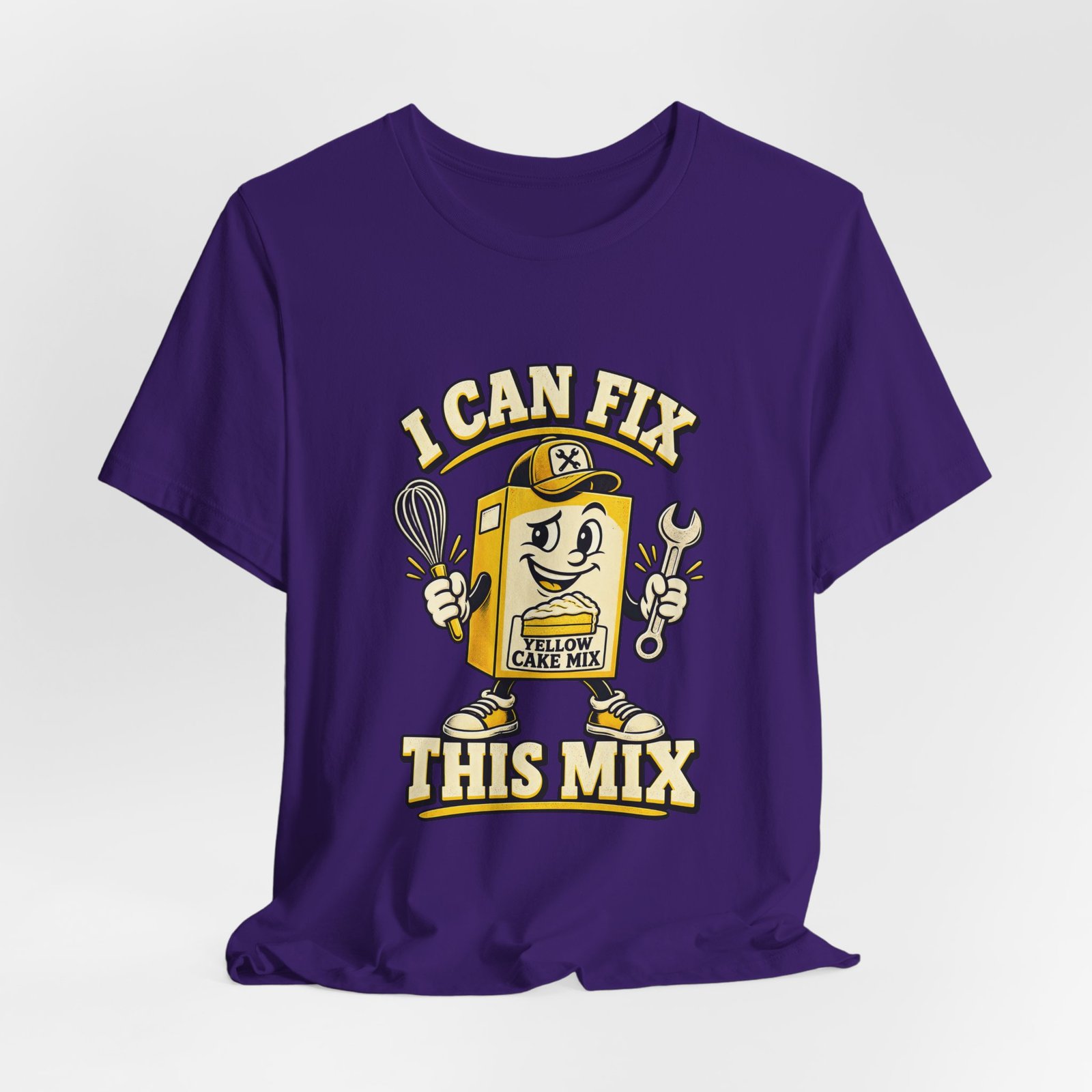 I Can Fix This Mix Yellow Cake Pun Tee - Image 40