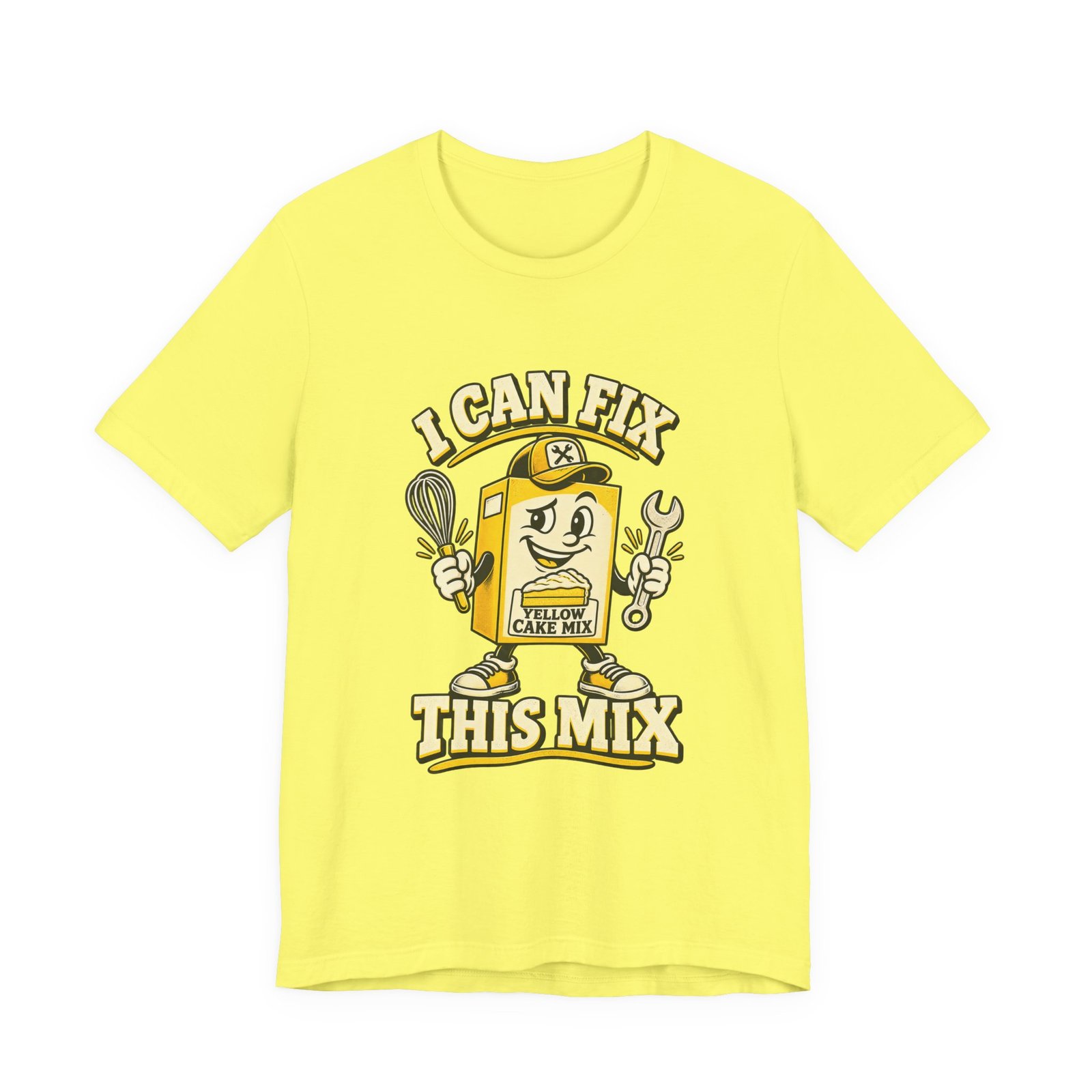 I Can Fix This Mix Yellow Cake Pun Tee - Image 17