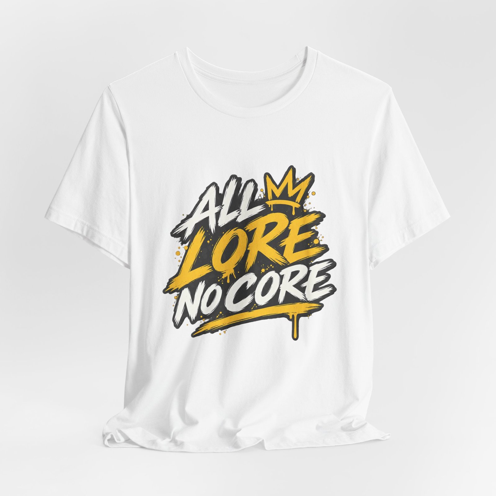 All Lore No Core Graffiti Larp Humor Graphic - Image 4