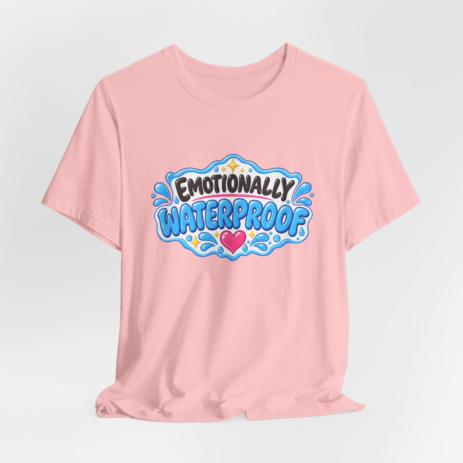 Emotionally Waterproof Makeup Humor Graphic Tee - Image 44