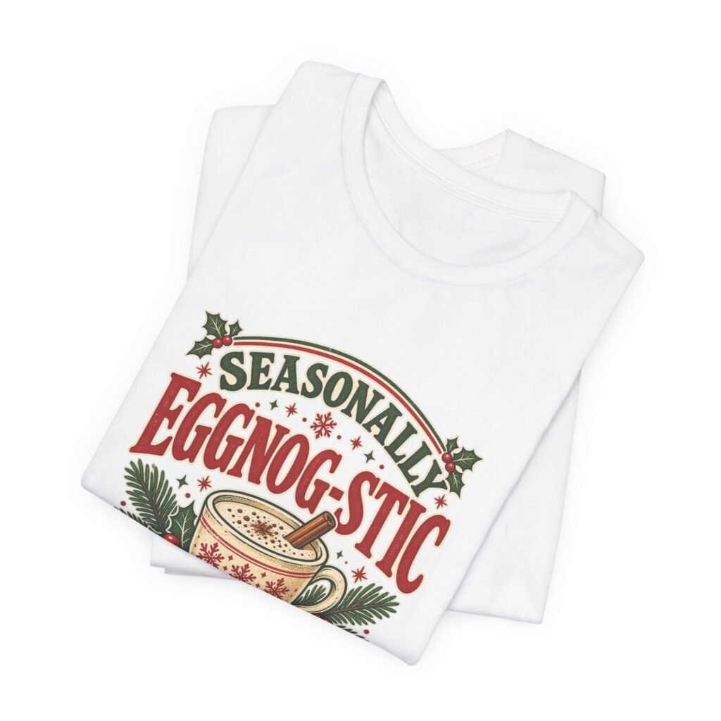 Seasonally Eggnog-Stic Graphic Tee