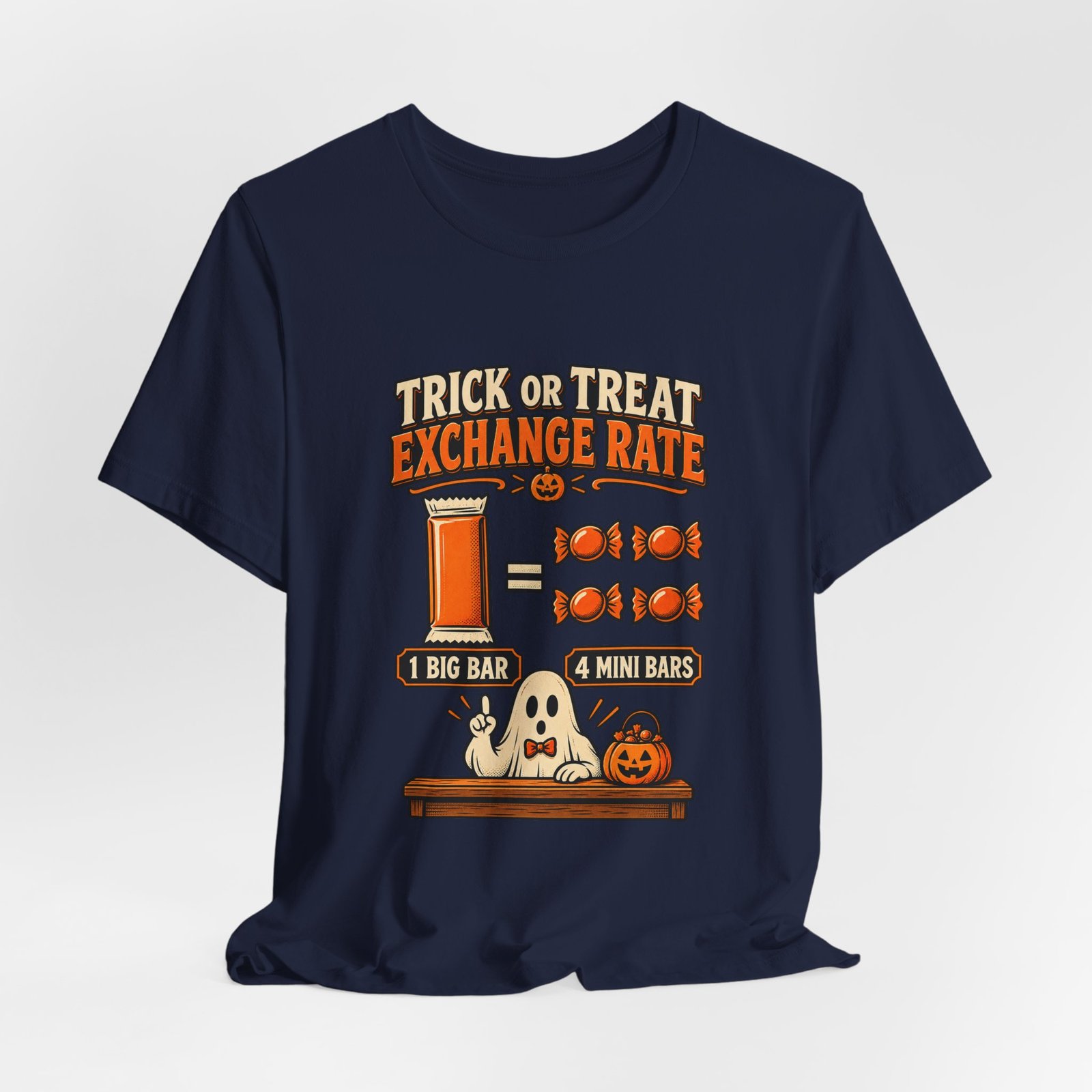 Trick Treat Candy Exchange Rate Halloween Graphic Tee - Image 36