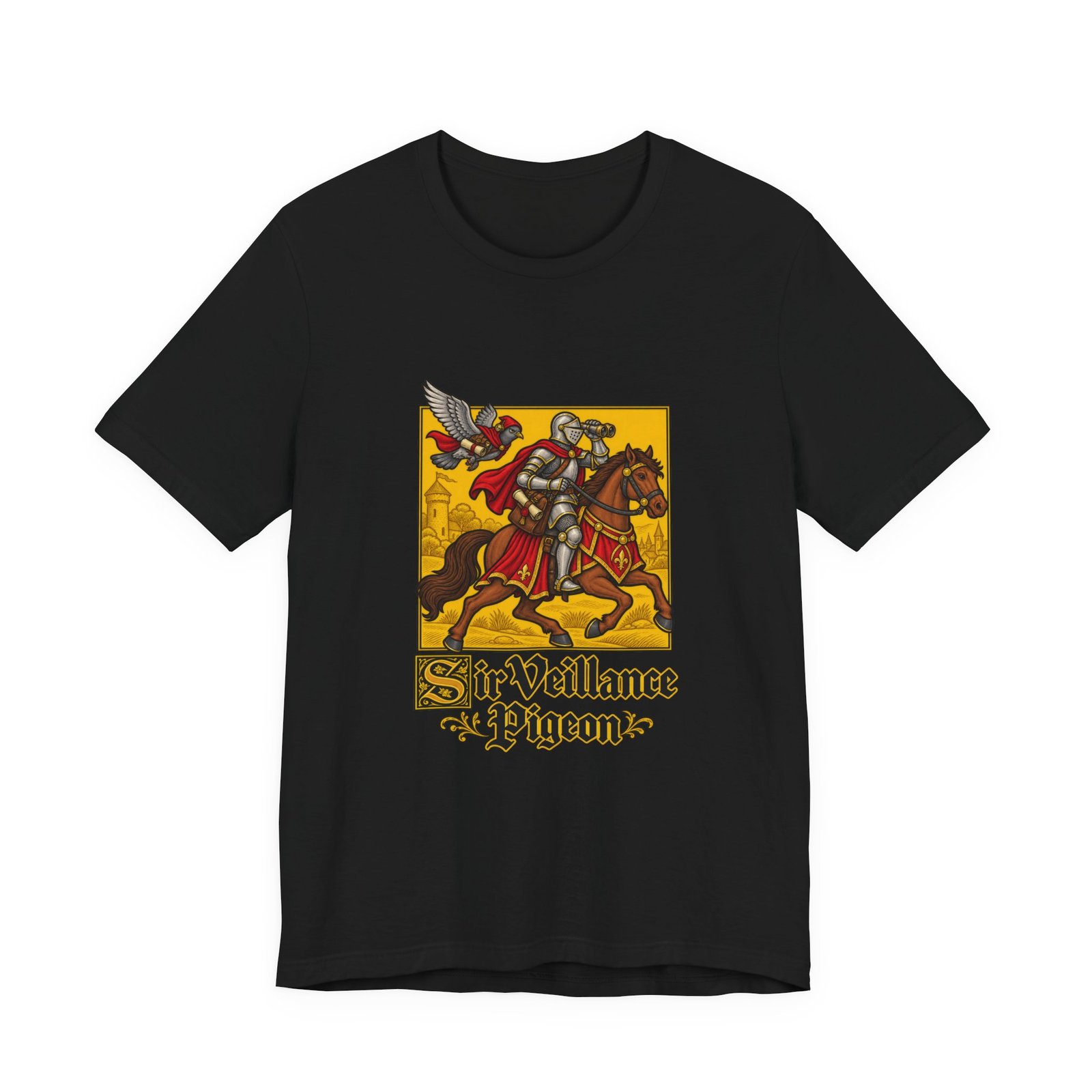 Sir Veillance Pigeon Medieval Knight Binoculars Design - Image 13
