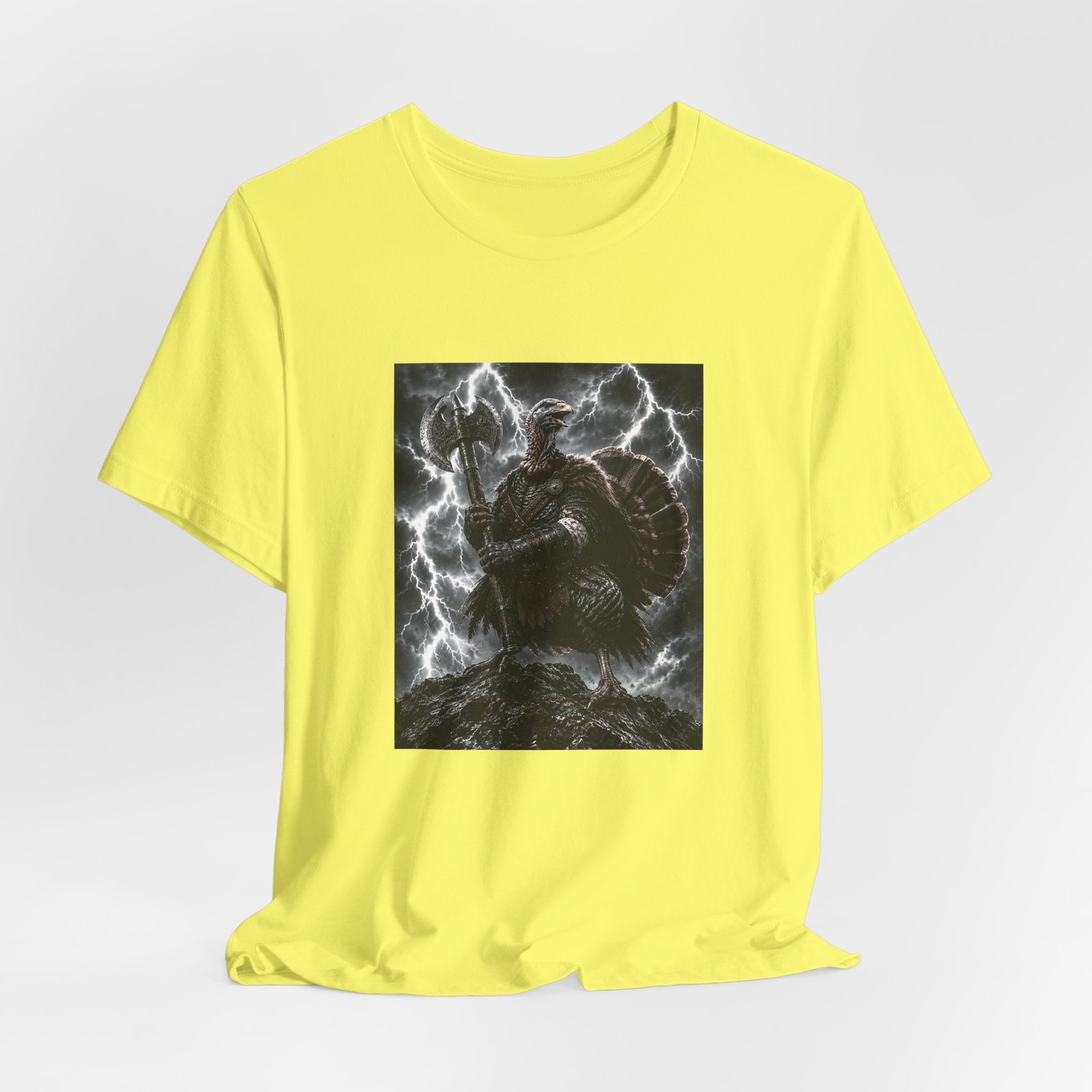 Turkey Warrior Axe Lightning Storm Graphic Tee - Image 20