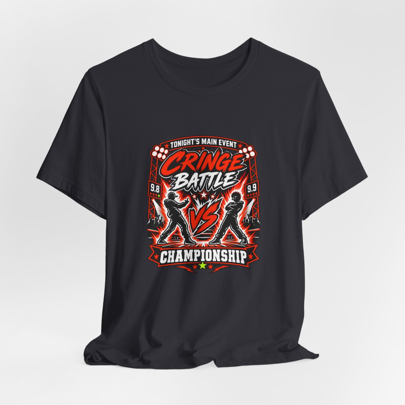 Tonight's Main Event Cringe Battle Championship Graphic Tee - Image 24