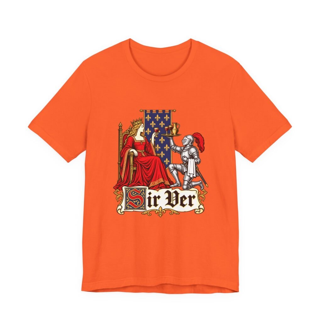 Sir Ver Medieval Server Pun Wine Graphic Tee