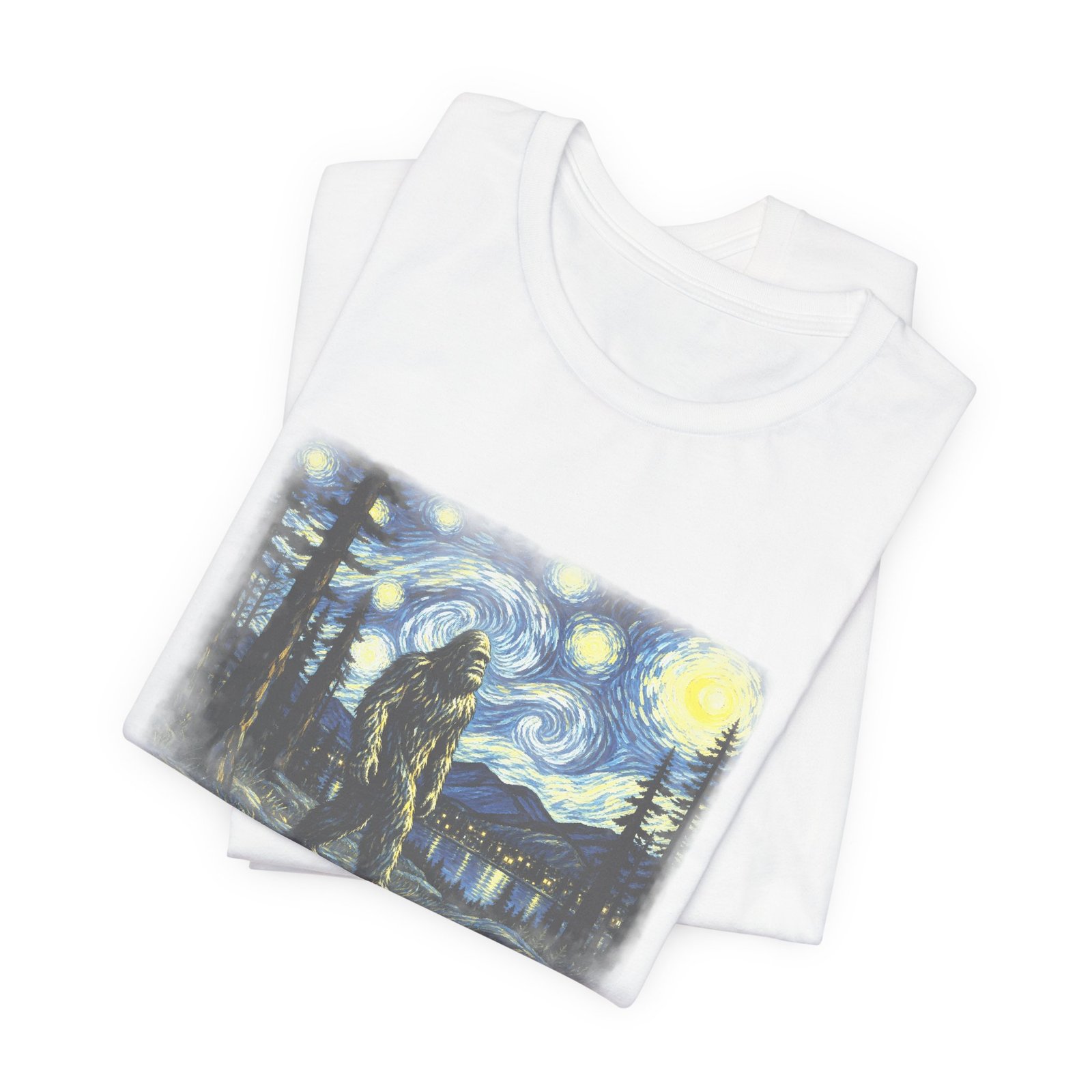 Bigfoot Moonlit Wilderness Graphic Tee - Image 3