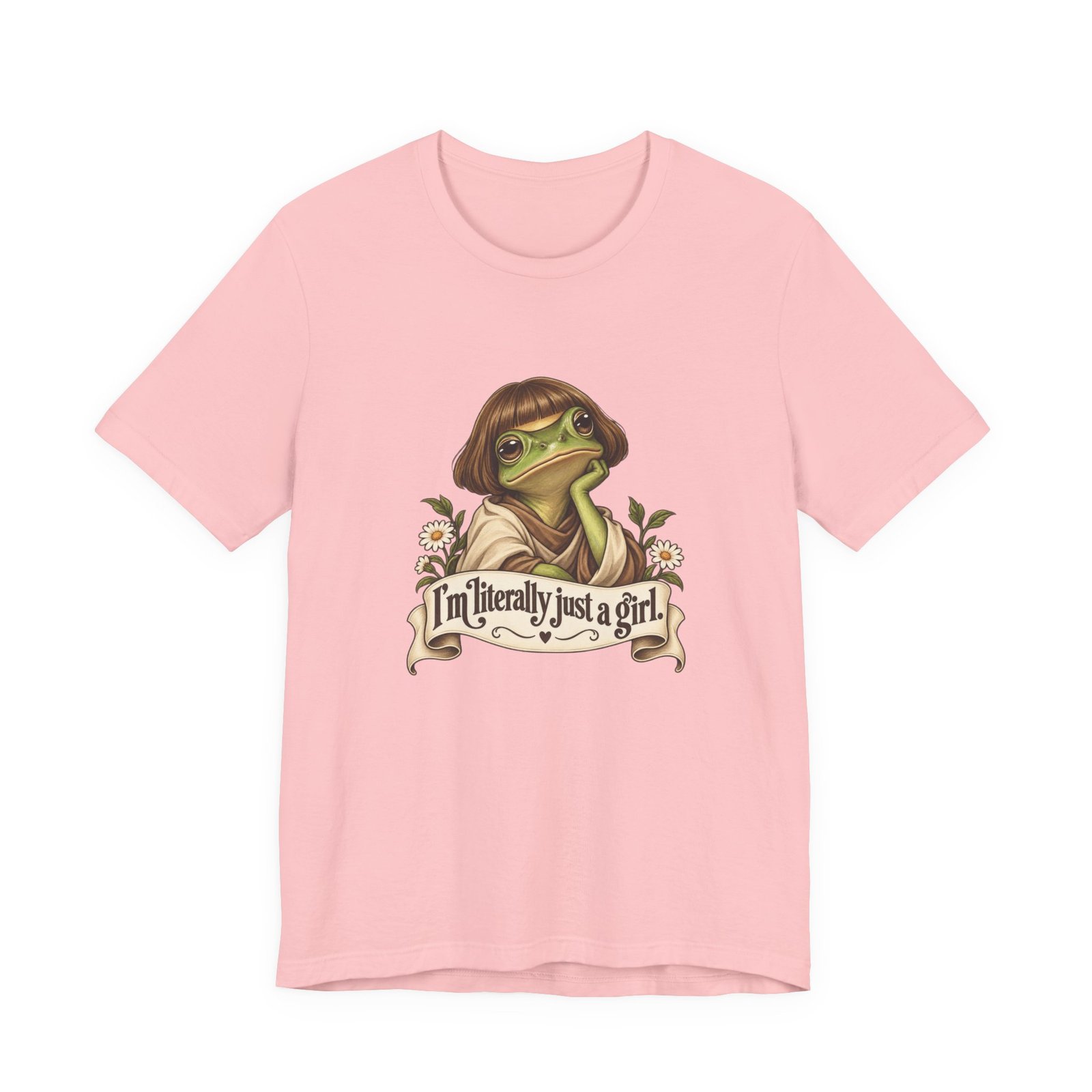 I’m Literally Just A Girl Frog Graphic Tee - Image 41